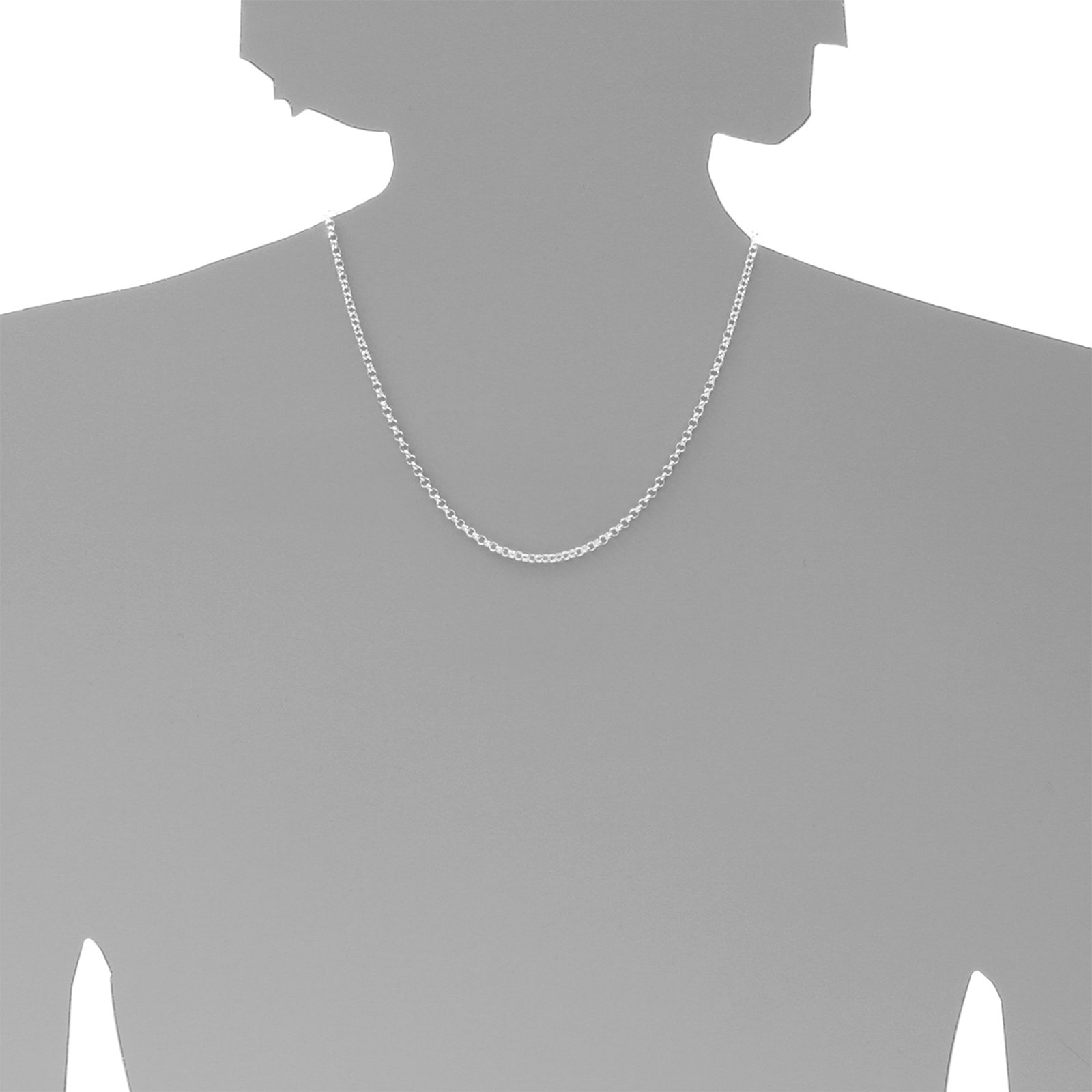 OSTSEE-SCHMUCK Silberkette »Ostsee-Schmuck Kette Erbs 3,0 mm Kette Erbs 3,0 mm«, (1 tlg.)