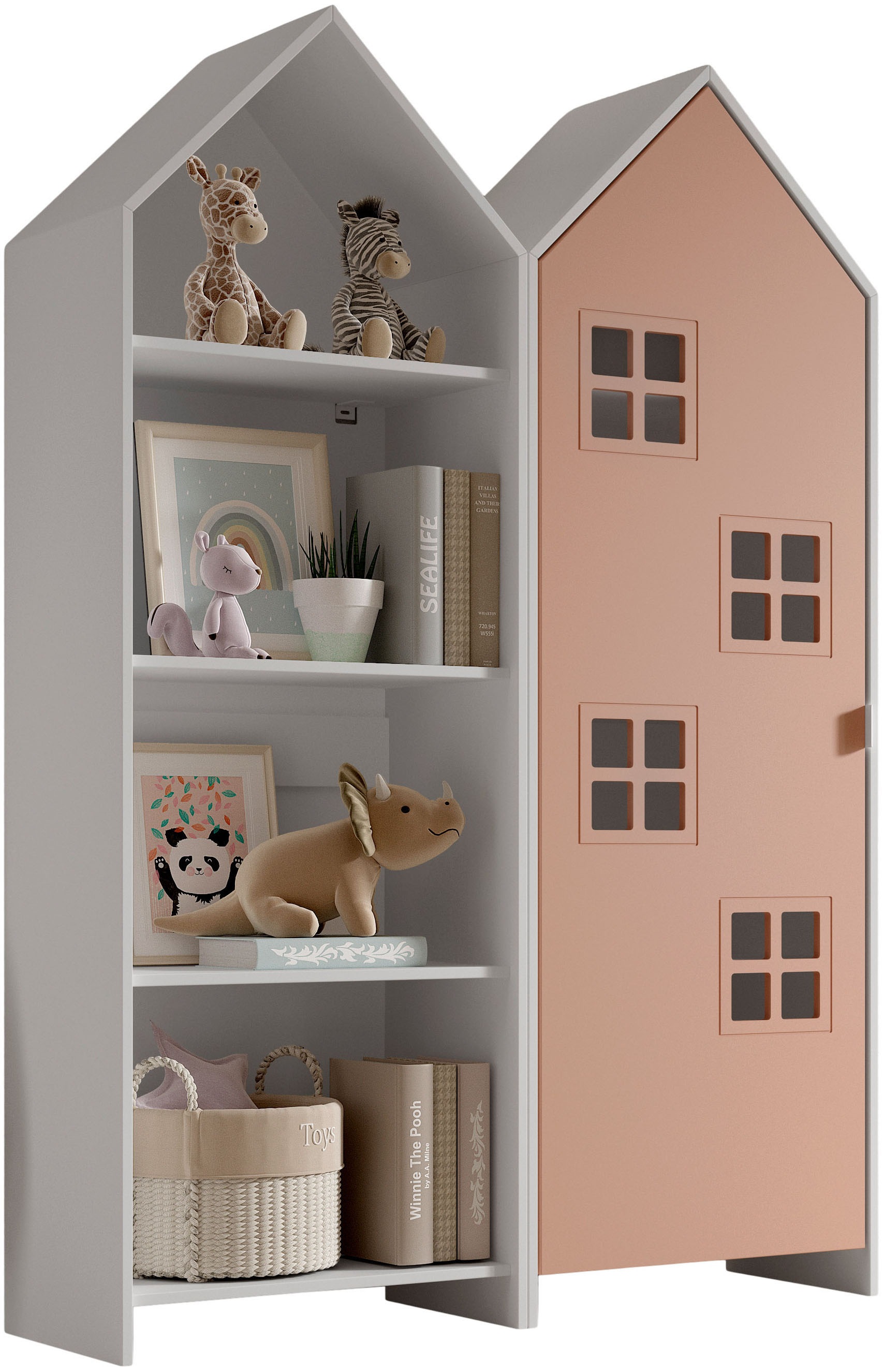 Vipack Kleiderschrank »Set Casami Bruges In Trendigem Design, 1 Regal U. 1 Kleiderschrank« Schranktür In Verschiedenen Farben Und