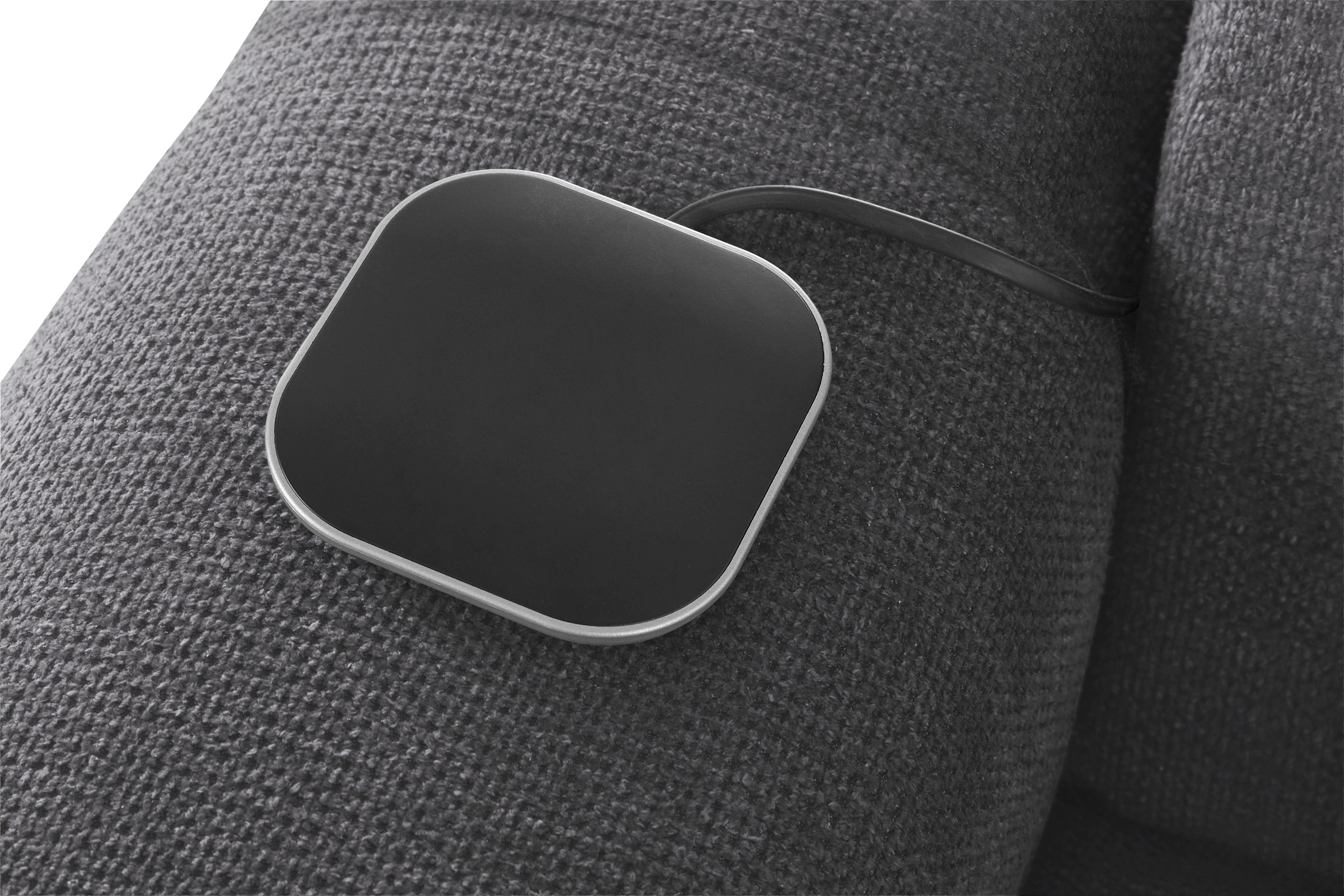 COTTA Ecksofa »Mia L-Form mit 3 Zierkissen«, wahlweise mit Bettfunktion, Bettkasten, Beleuchtung & Wireless-Charger