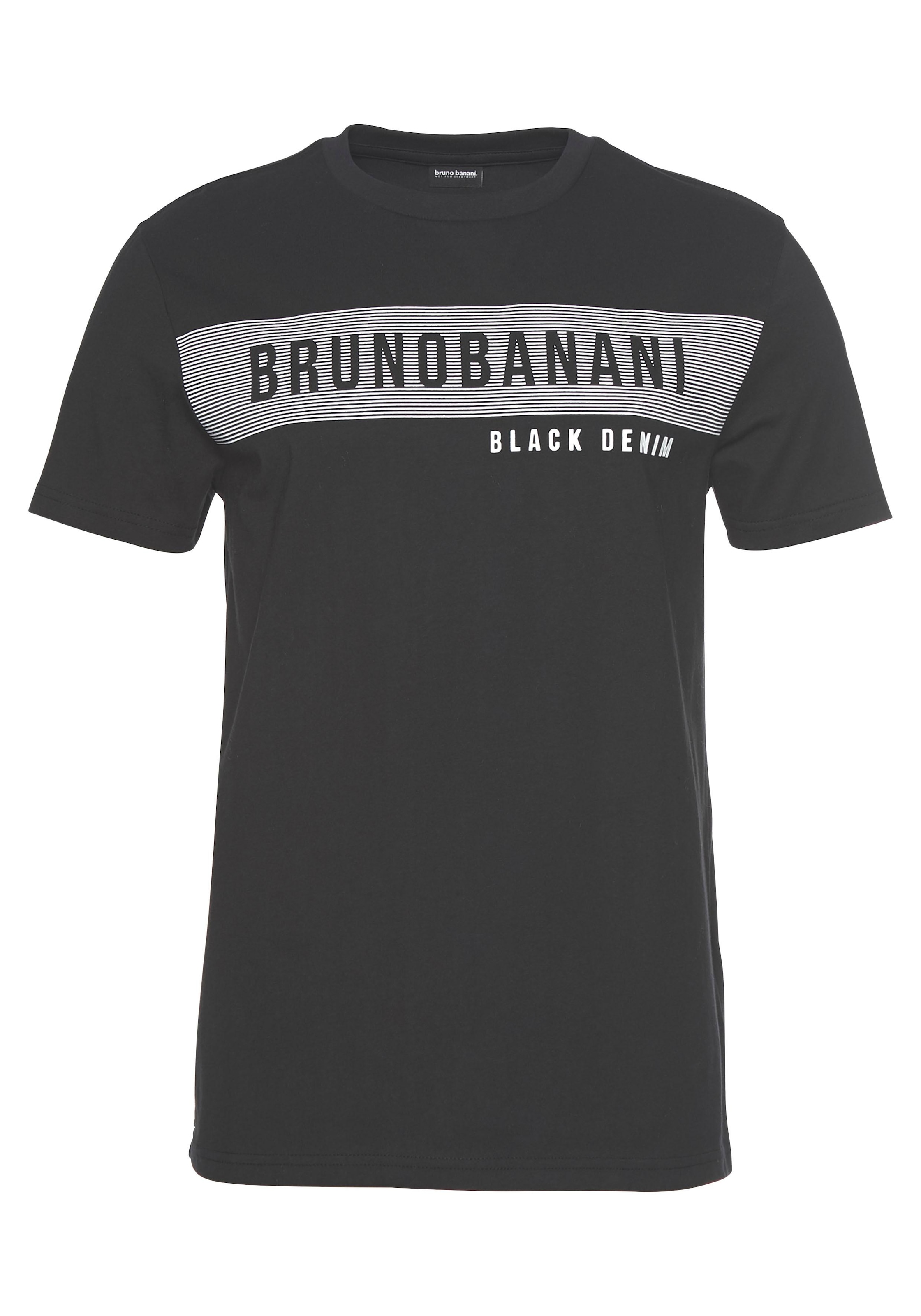 Bruno Banani T-Shirt, kurzärmelig, schmal geschnitten, Rundhalsausschnitt