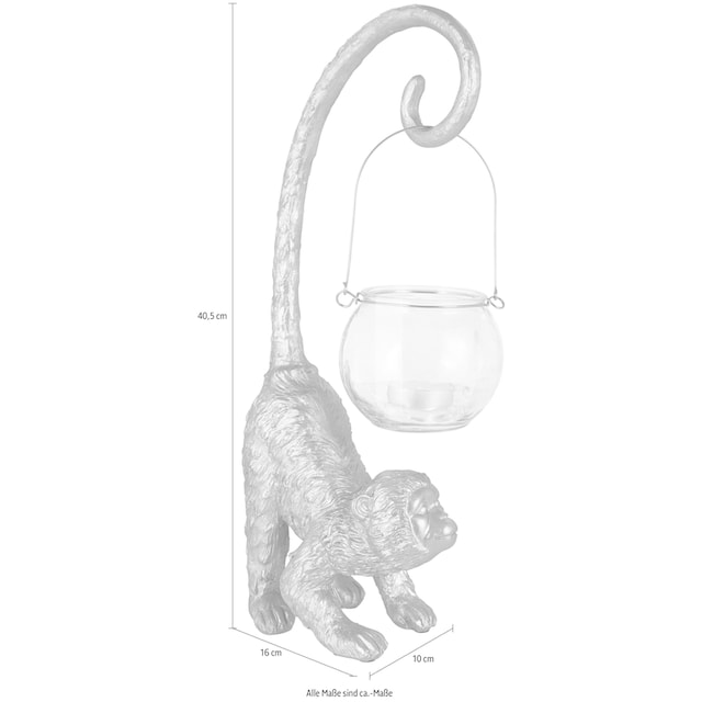 Leonique Dekofigur »Affe mit Windlicht« online kaufen