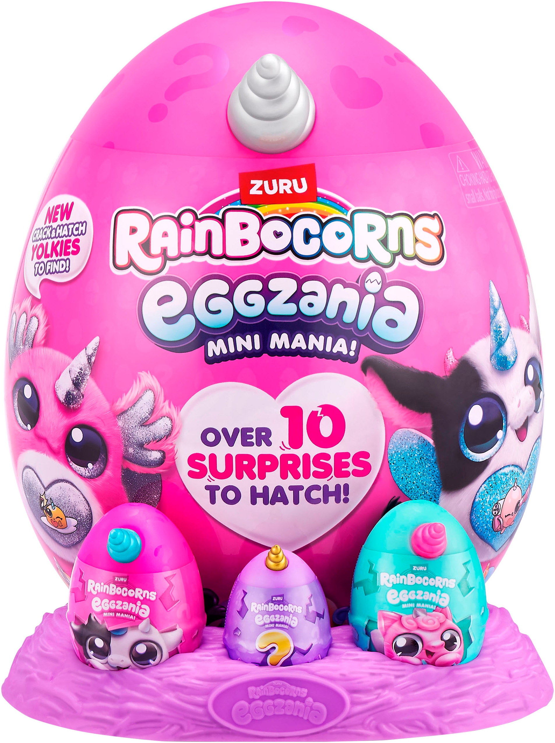 RainBoCorns Plüschfigur »Rainbocorns, Eggzania Mini Mania«, Lieferung erfolgt sortiert (unterschiedliche Charaktere)
