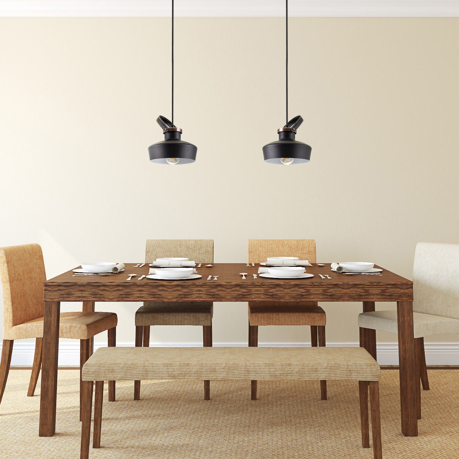 Paco Home Pendelleuchte »INKA M« E27