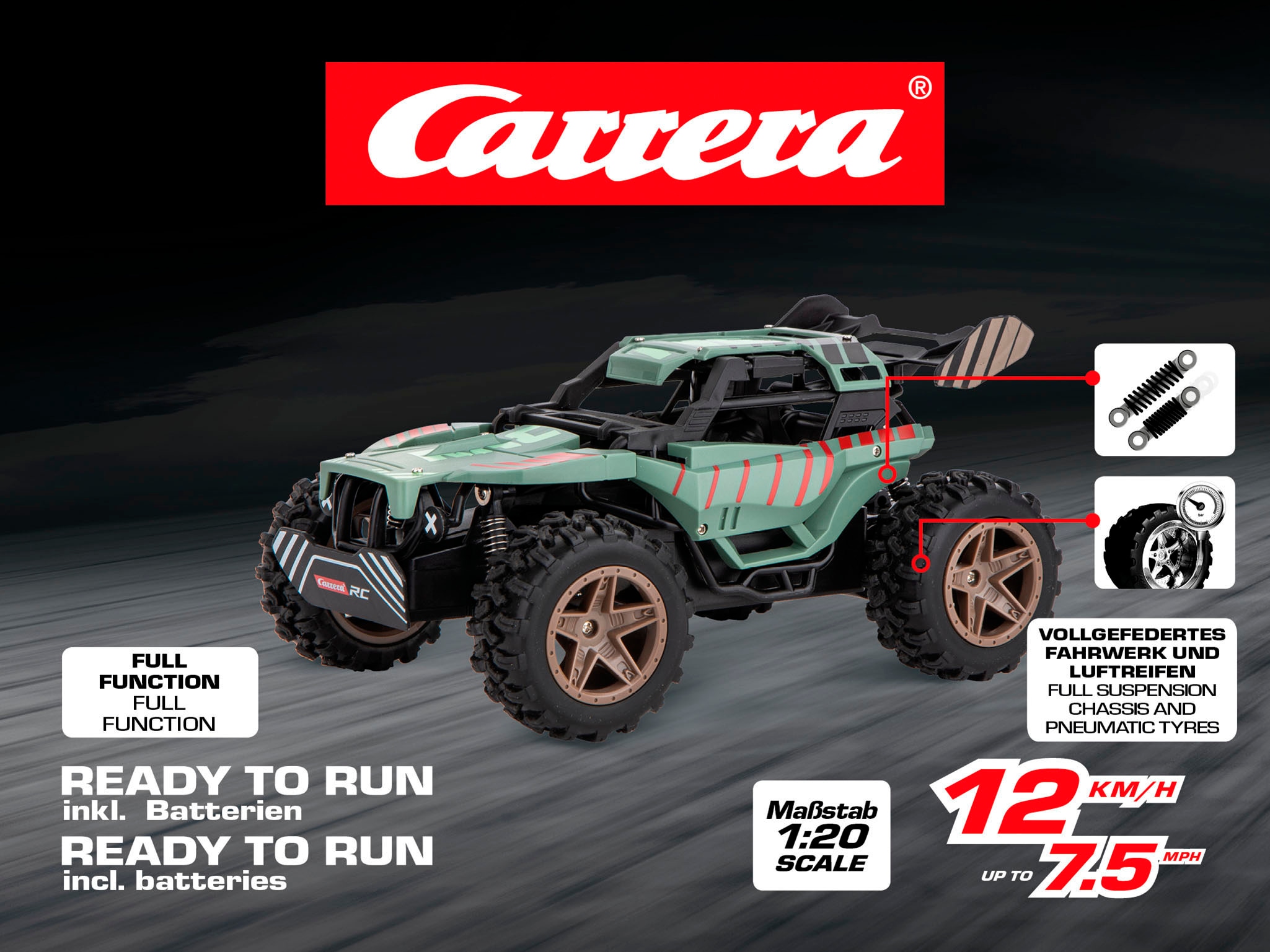 Carrera® RC-Auto »Carrera® RC, Mountain Racer, 2,4 GHz«