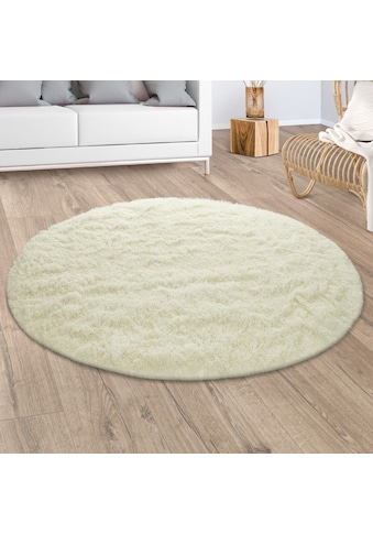 Paco Home Hochflor-Teppich »Silky 591«, rund, 33 mm Höhe, Uni Farben, besonders weich... kaufen