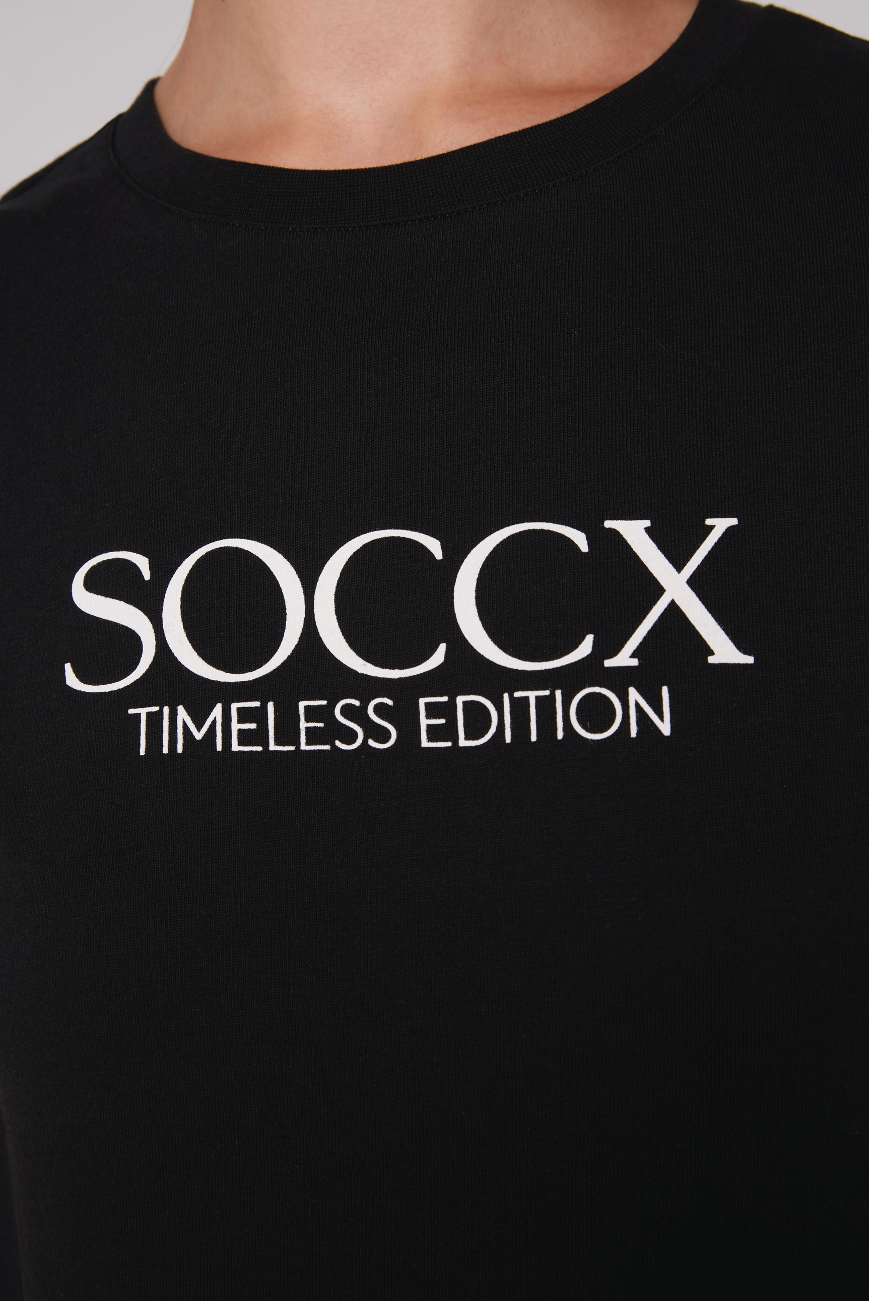 SOCCX aus online Baumwolle Rundhalsshirt, bei