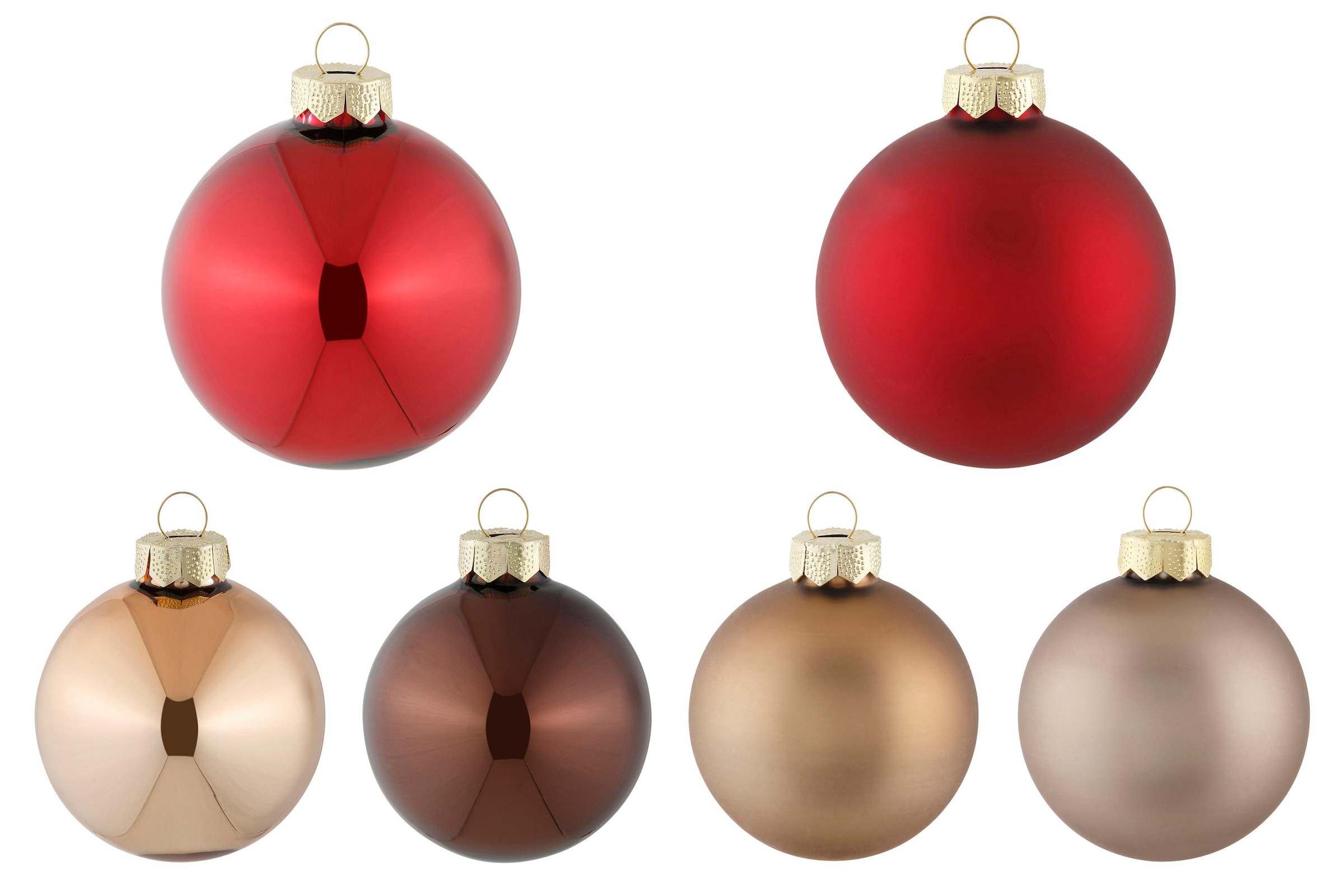 MAGIC by Inge Weihnachtsbaumkugel »Magic - Christmas Greetings«, (Set, 36 St.), aus Glas, Ø 6 cm und 8 cm