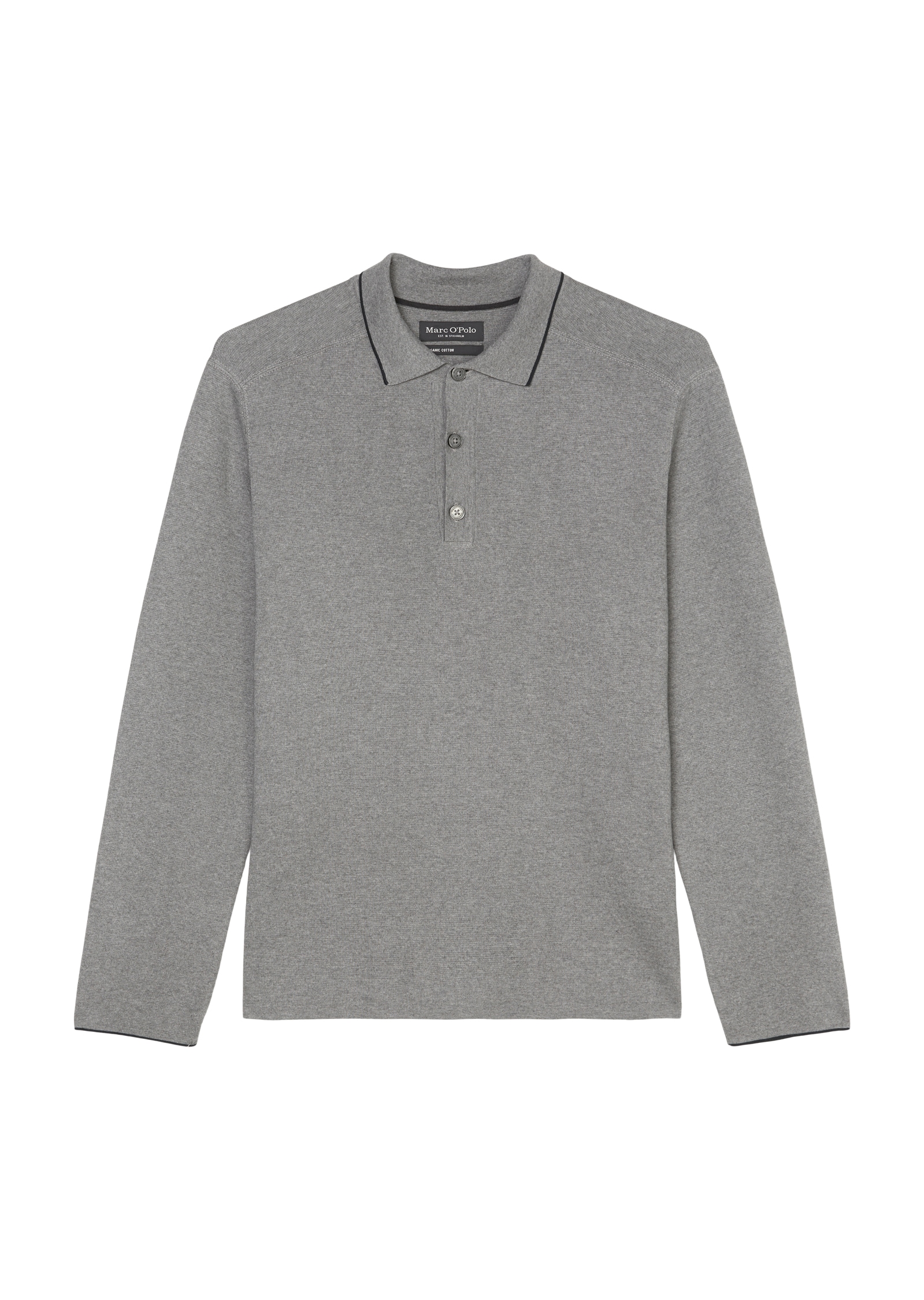 Marc O'Polo Polokragenpullover, elegante, dicht gestrickte Milano-Struktur