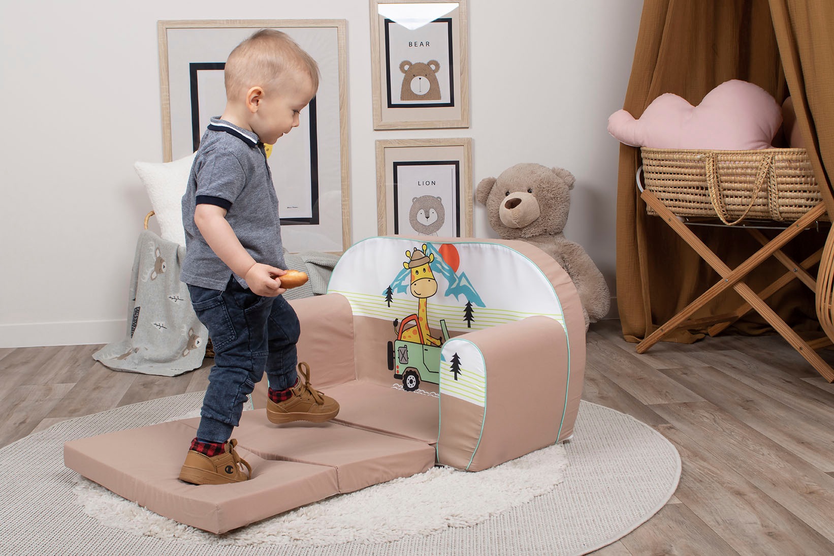 Knorrtoys® Sofa »Giraffe on Tour«, für Kinder; Made in Europe