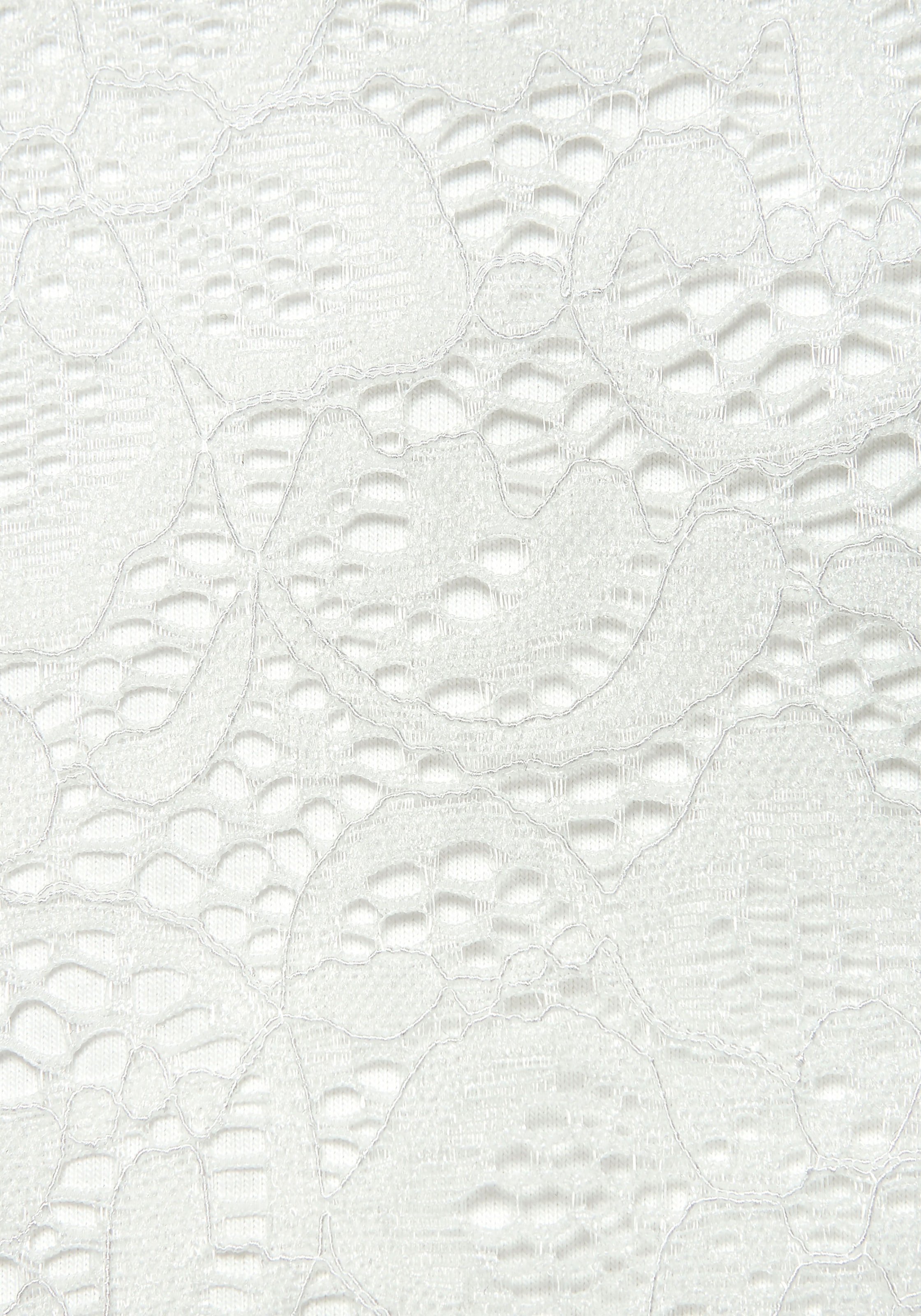 LASCANA Spitzenshirt Packung, mit Spaghettitop,  T-Shirt aus transparenter Spitze mit Blumenmuster, Partyshirt