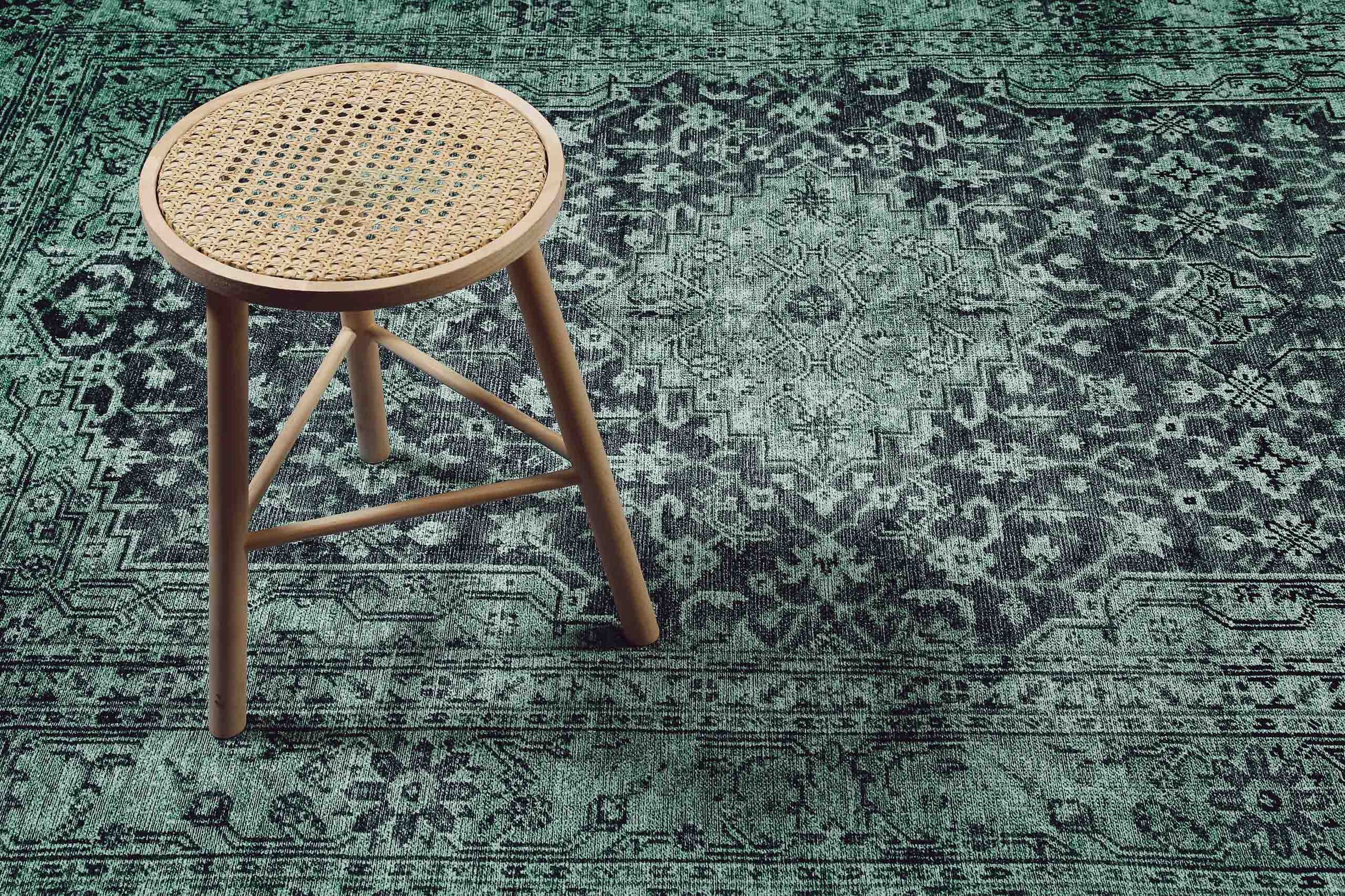 Wecon home Teppich »2nd Avenue« rechteckig 6 mm Höhe Vintage, Baumwolle, Kurzflor, Used-Look, Wohnzimmer, Schlafzimmer
