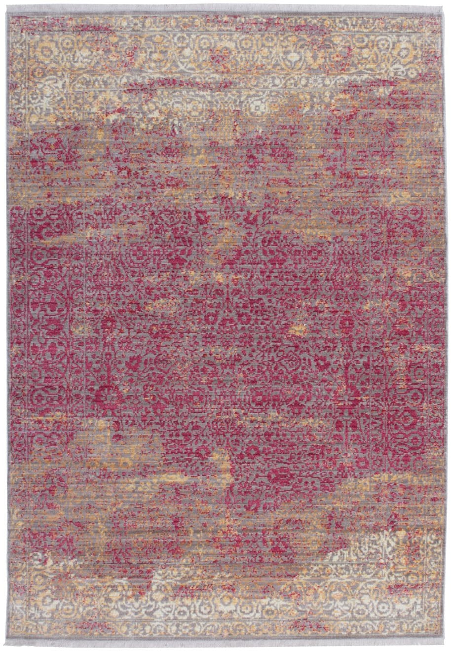 Arte Espina Teppich »Antigua 225«, rechteckig, Fransenteppich im Vintage-Design, brillantes Farbenspiel