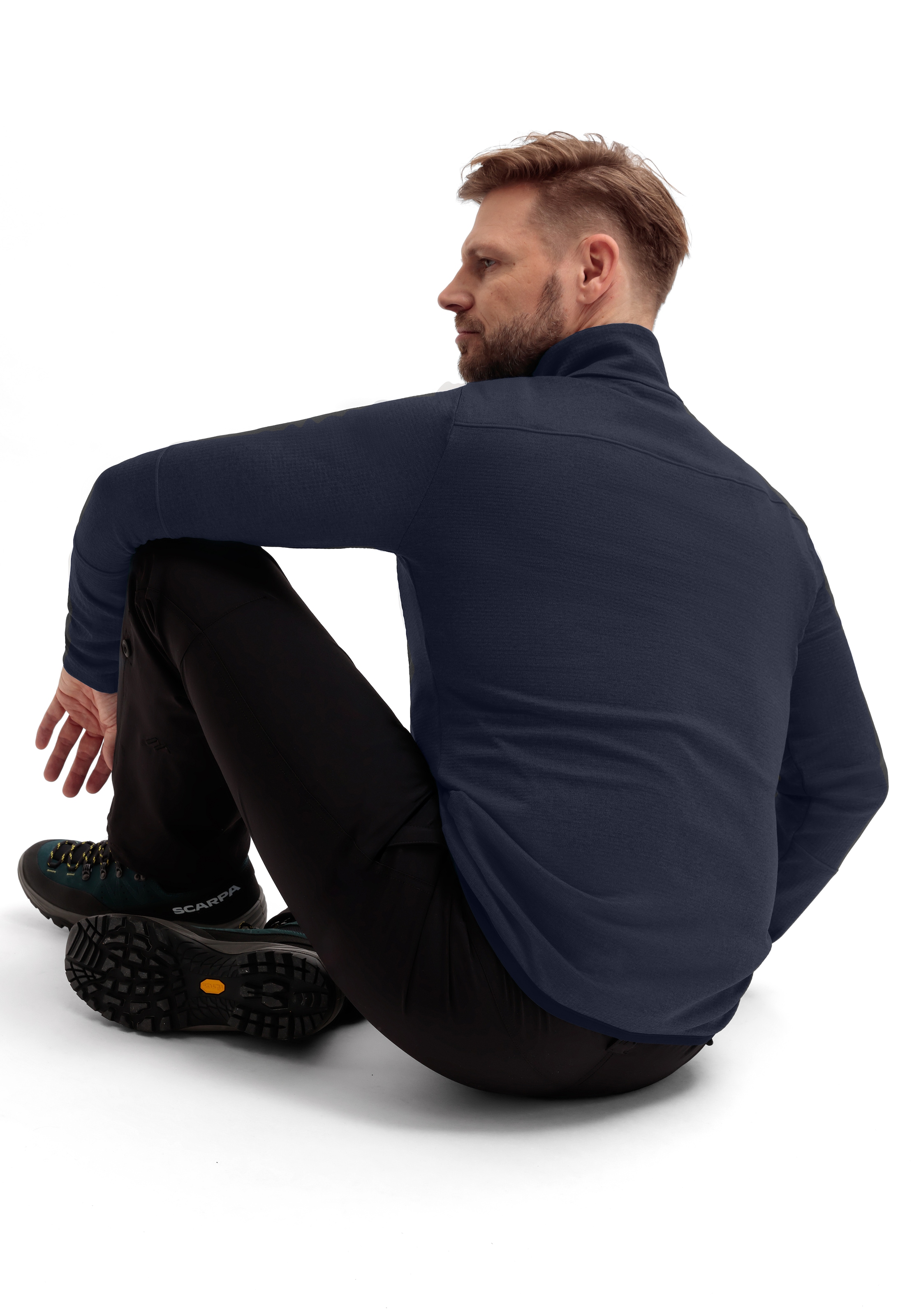 Maier Sports Fleecejacke »Sinaia M« Herren Midlayer, atmungsaktiv und schnelltrocknend, Slim Fit