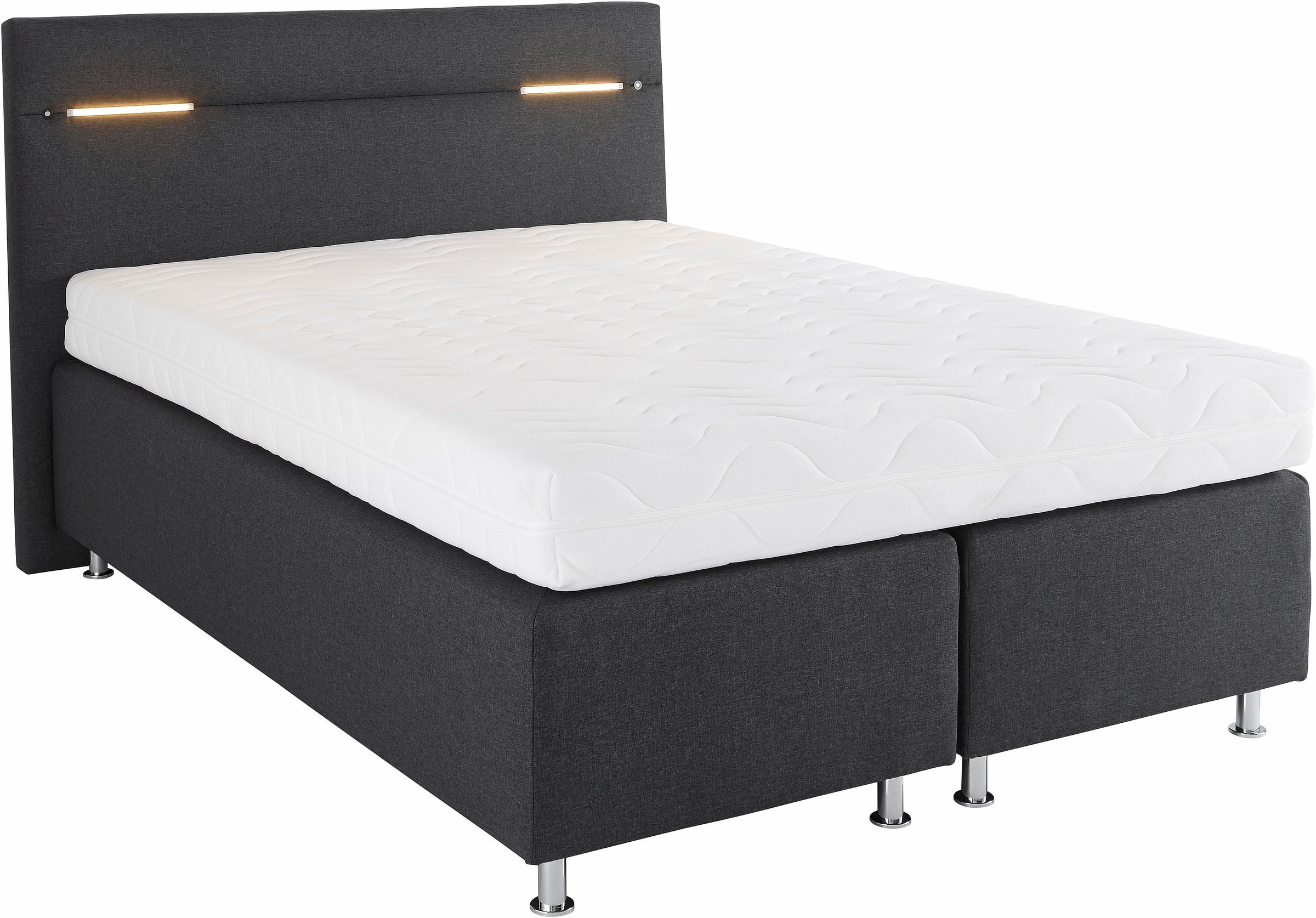 Westfalia Schlafkomfort Boxspringbett, wahlweise mit LED-Beleuchtung