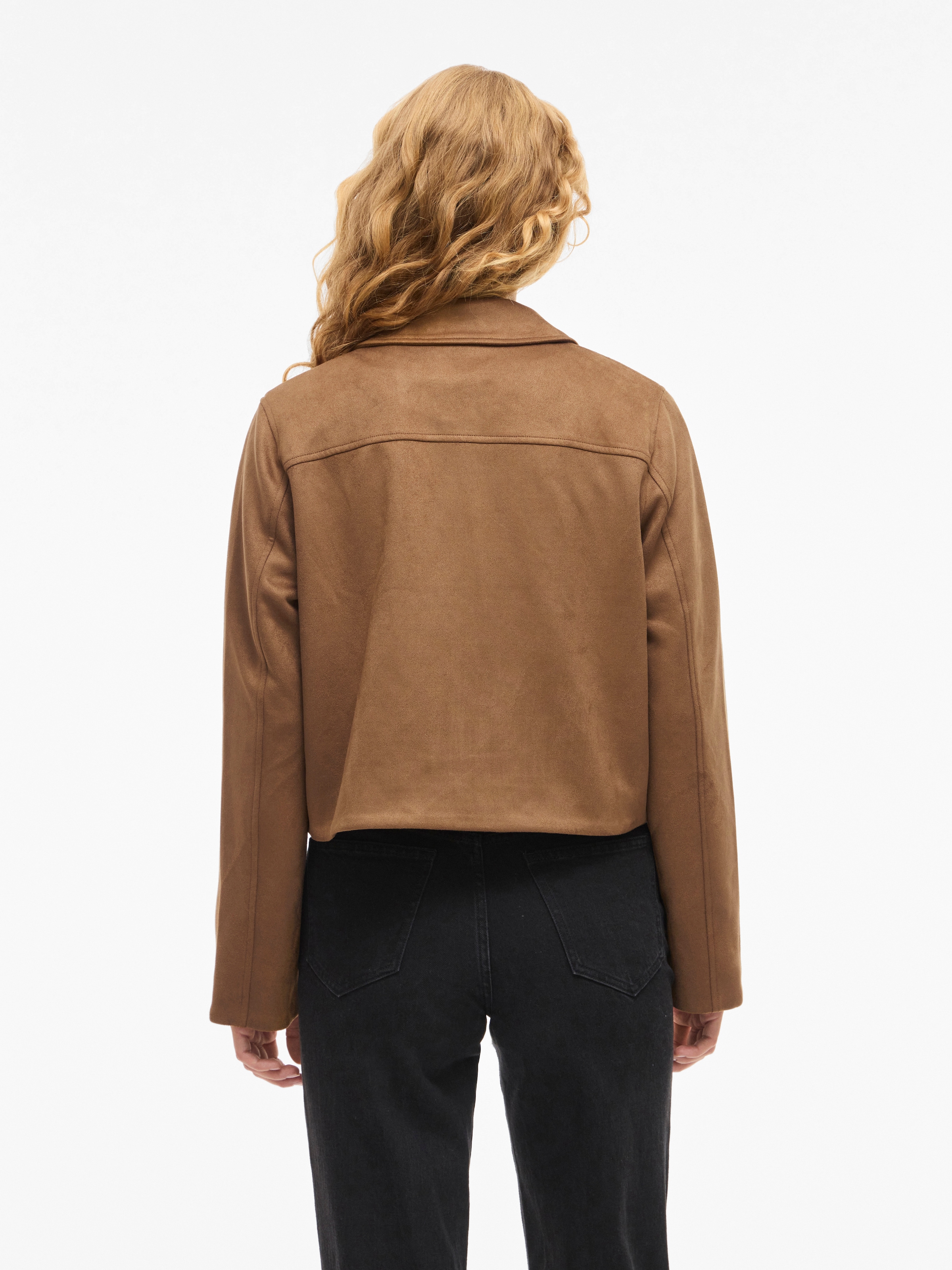 Vila Lederimitatjacke »VIMOODY L/S FAKE SUEDE JACKET - NOOS«