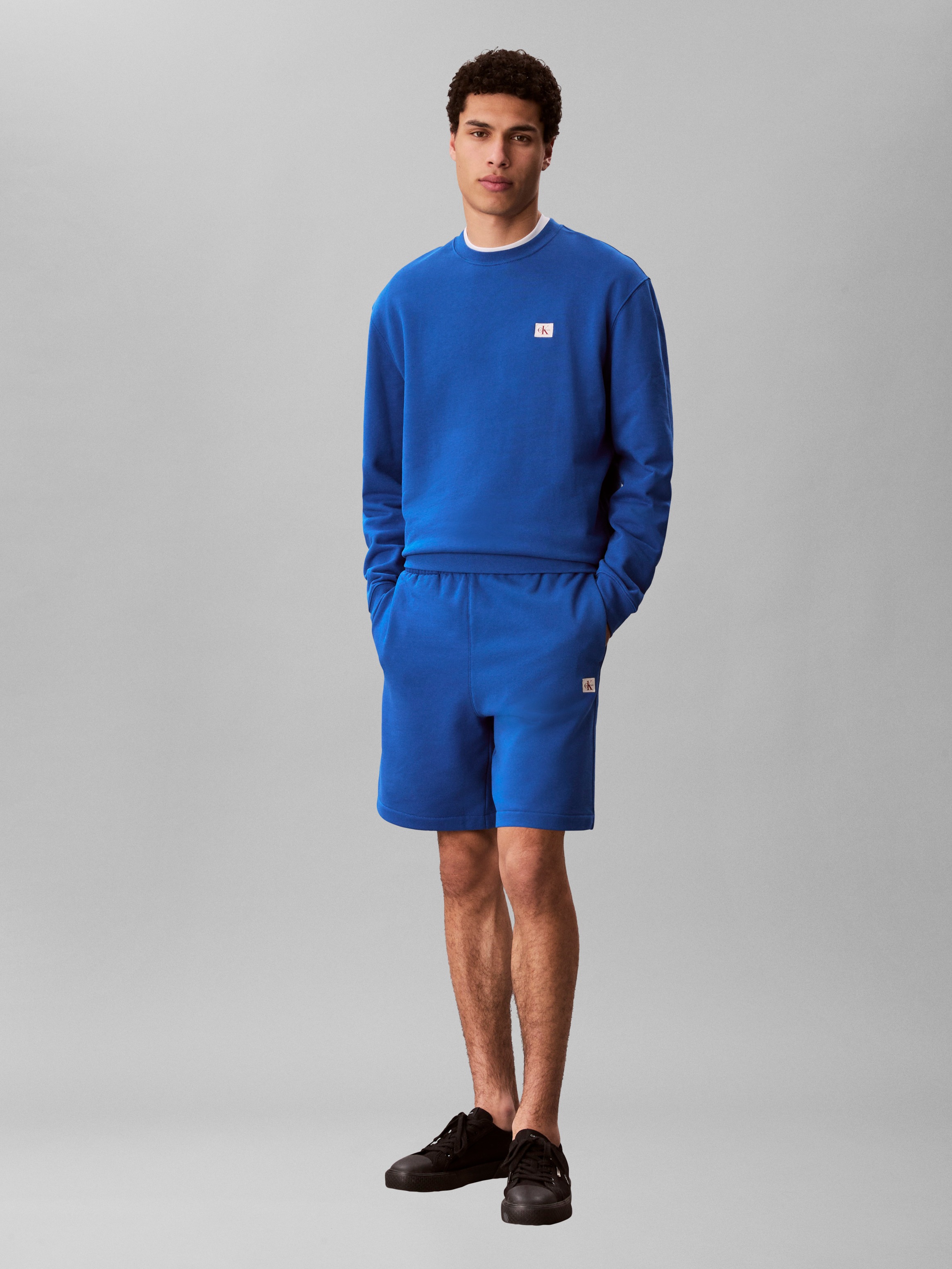 Calvin Klein Jeans Sweatshorts  Regular Fit, Logo-Badge, Seitentaschen