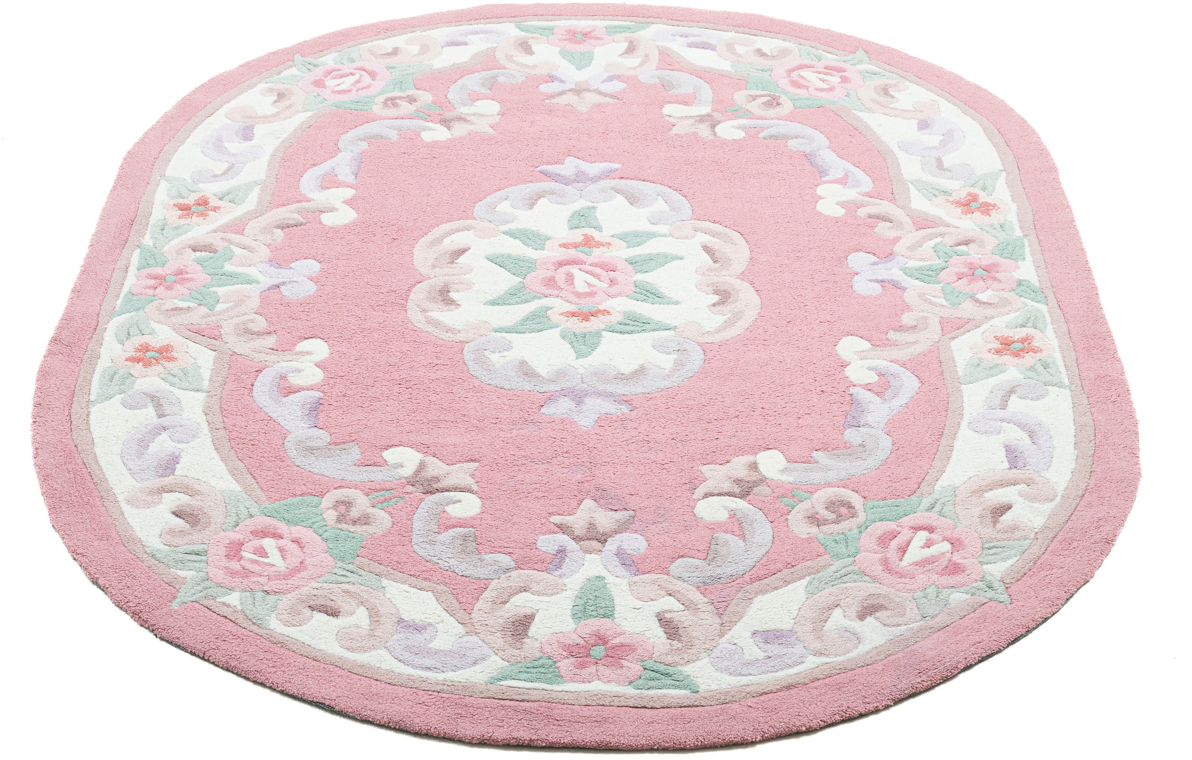 THEKO Vintageteppich  Ming ¦ rosa/pink ¦ Synthetische Fasern ¦ Maße (cm): B günstig online kaufen