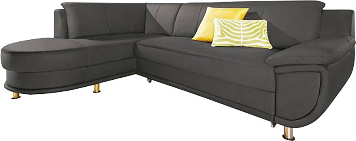 TRENDMANUFAKTUR Ecksofa »Rondo, zeitlos und elegant, OTTOs Choice, bequem, L-Form«, wahlweise mit Federkern, wahlweise mit Bettfunktion
