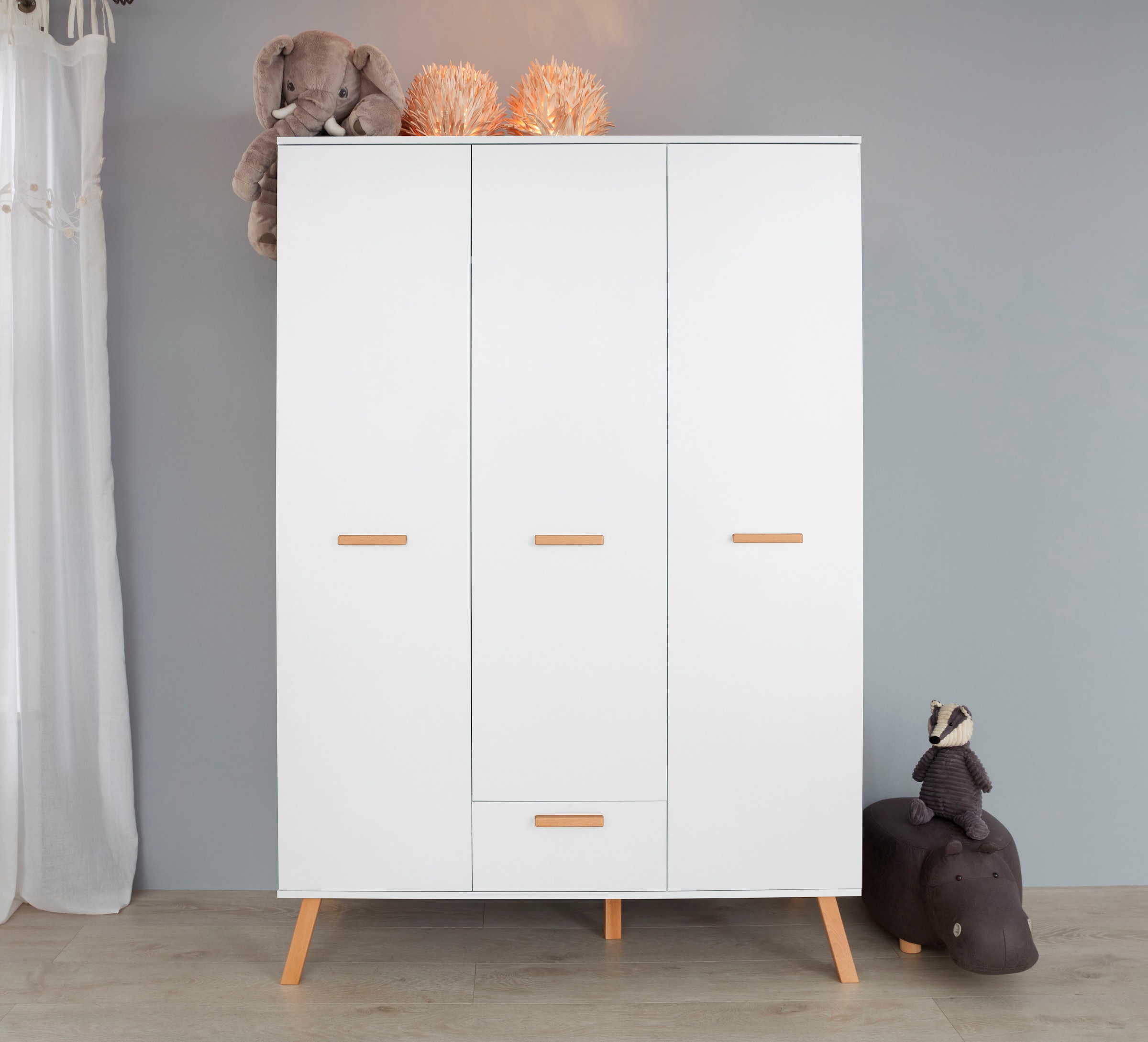 trendteam Babymöbel-Set »Mats« Set, Bett, Wickelkommode, Schrank, 3 tlg.