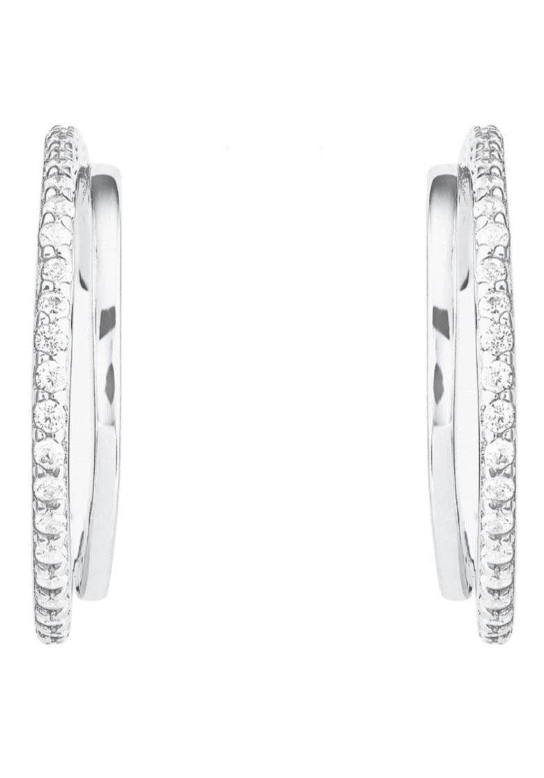 Amor Paar Creolen »2026205« mit Zirkonia (synth.)