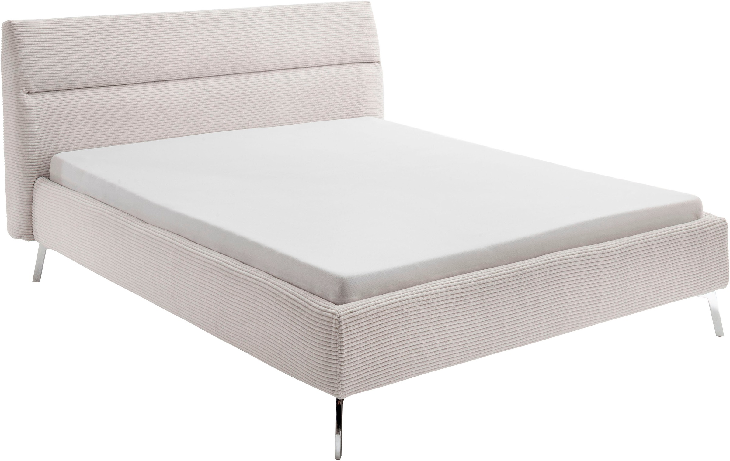 Home affaire Polsterbett »Elvo, weichgepolstertes Kopfteil, wahweise Überlänge, B: 140-200 cm« inkl. 7-fache Einlegetiefenverstellung & saugroboterfreundliche Höhe