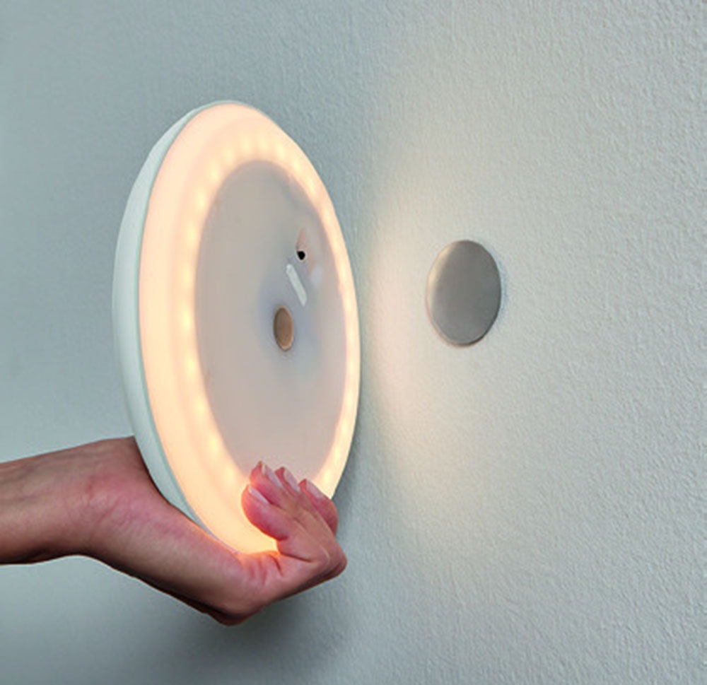 EGLO Wandleuchte »PORCIANO Wandlampe - Kunststoff - LED - 2W - IP20« LED-Modul 1 Stk. Warmweiß Wandstrahler, Wandspot, Wohnzimmer, Flur, Schlafzimmer, H4 x Ø20 cm