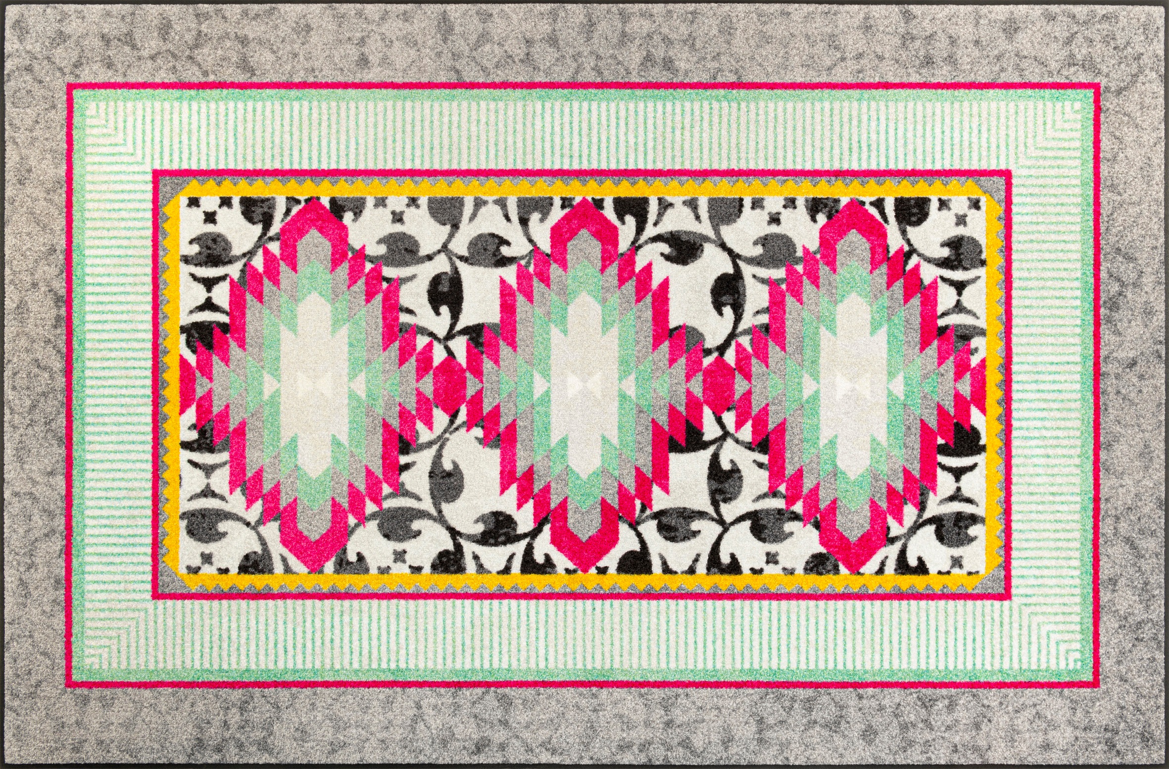 wash+dry by Kleen-Tex Fußmatte »Tribal Pop«, rechteckig, 7 mm Höhe, auch al günstig online kaufen