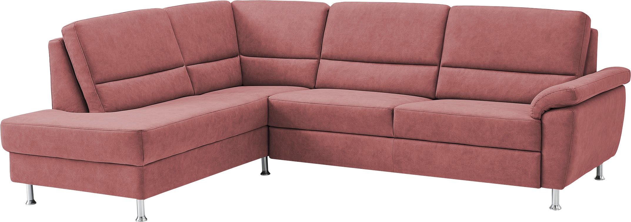 CALIZZA INTERIORS Ecksofa »Onyx L-Form«, Ottomane links oder rechts, wahlweise mit Bettfunktion, Breite 257 cm