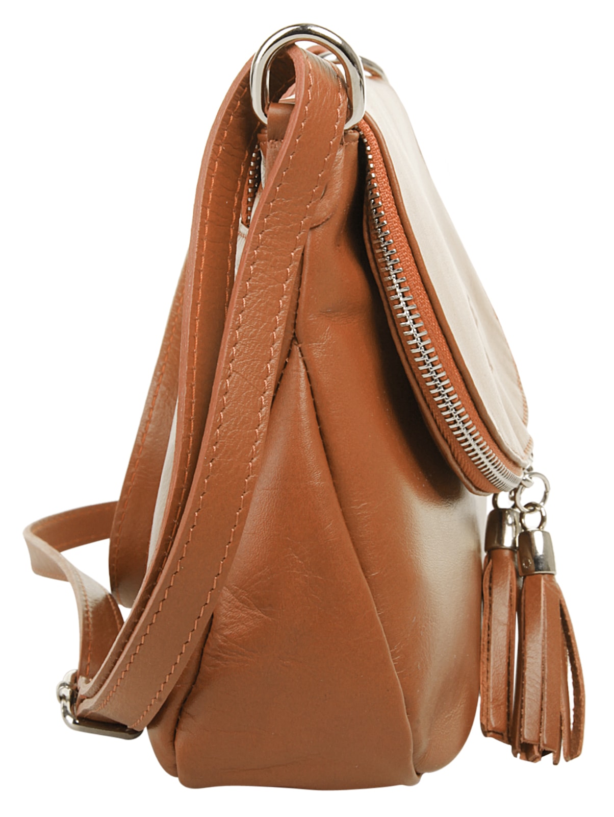 Samantha Look Umhängetasche echt Leder, Made in Italy