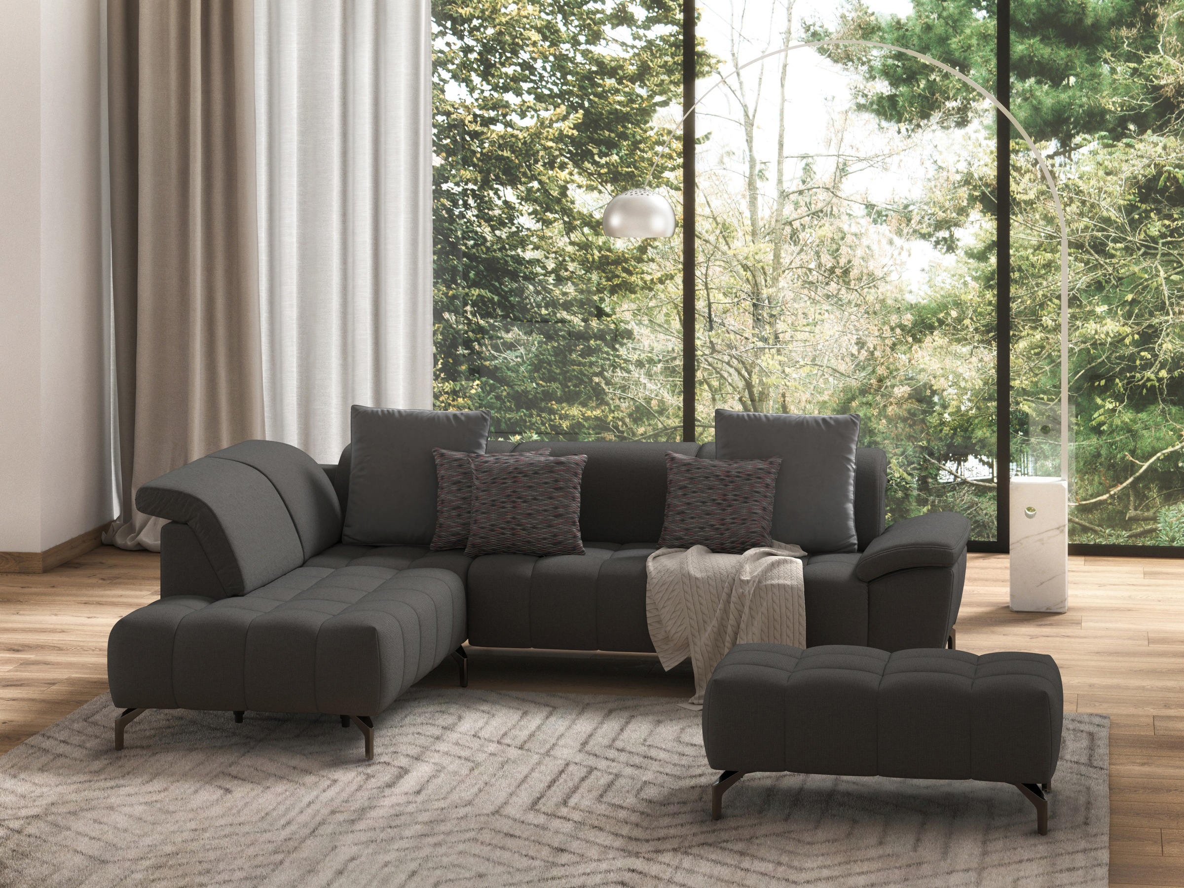 sit&more Hocker »Cool«, mit schwarzen Füßen