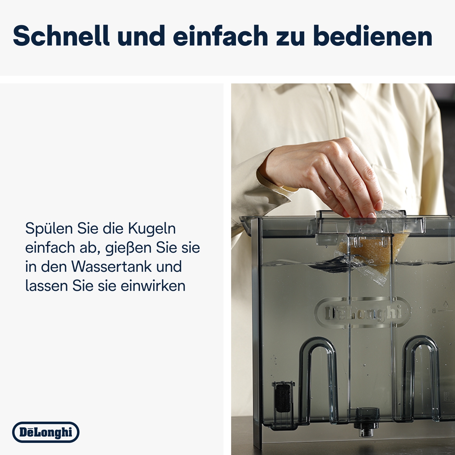 De'Longhi Entkalker »SoftBalls DLSC551«, 2 Stück / Packung