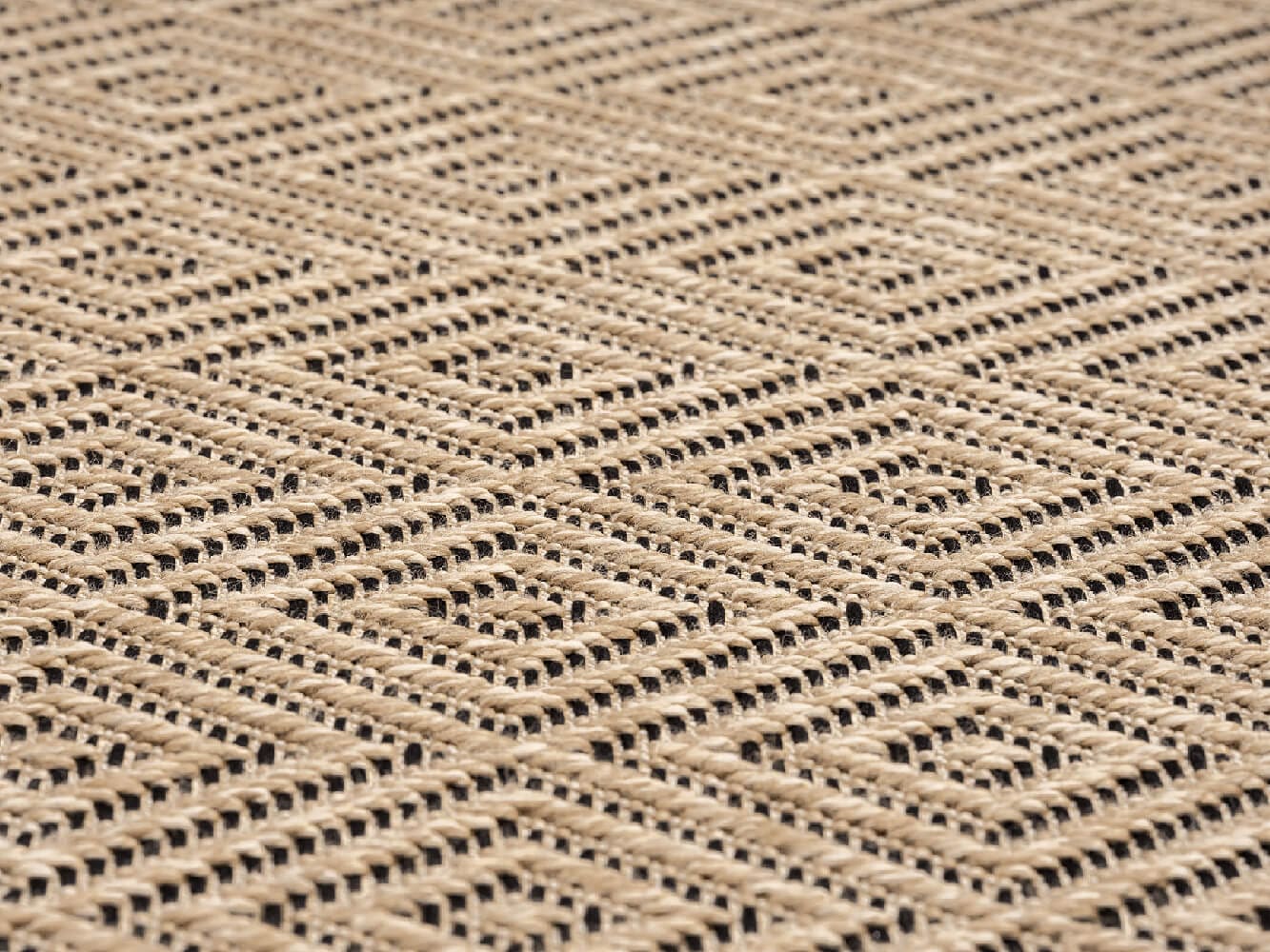 the carpet Teppich »Kansas«, rechteckig, 1 mm Höhe, moderner robuster In und Outdoor Teppich Jute Look
