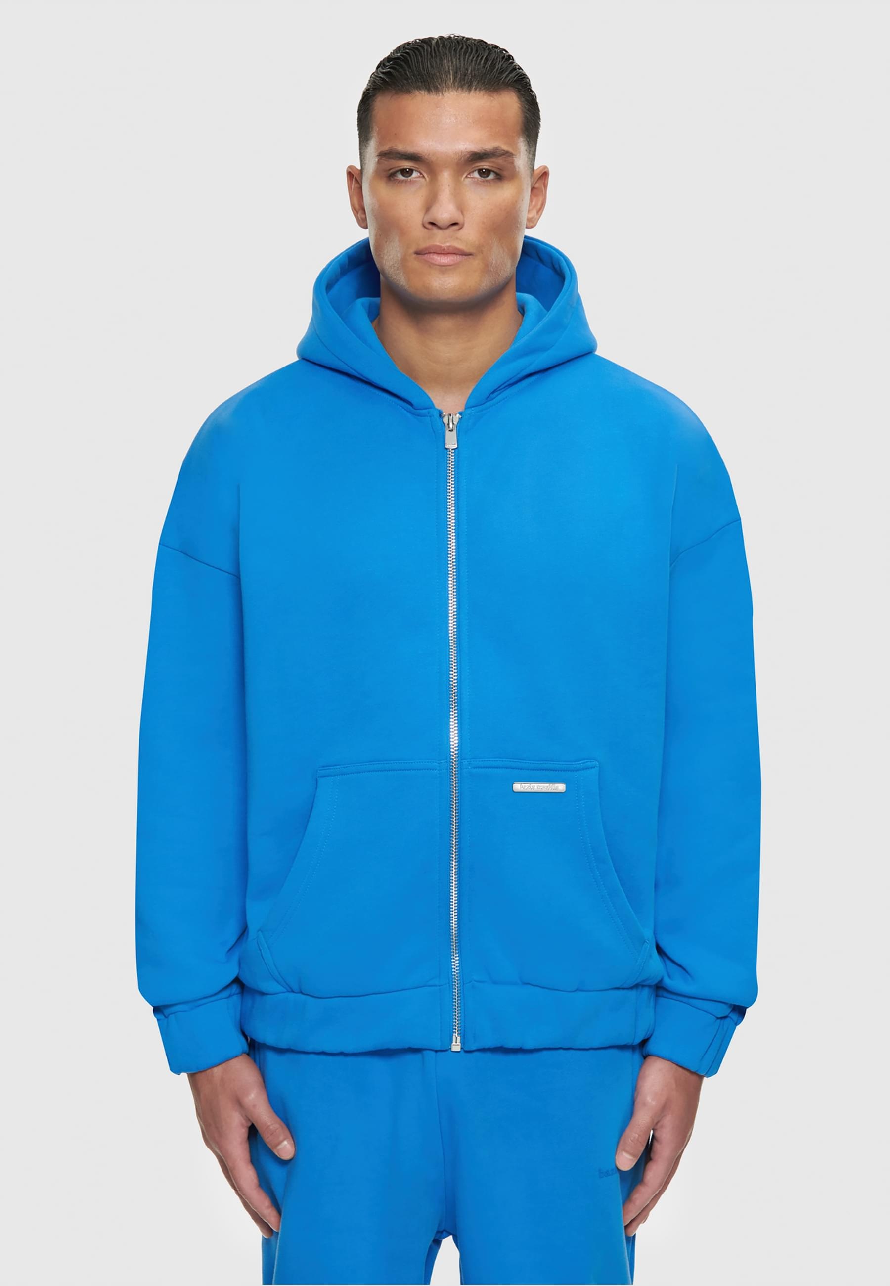 Dropsize Sweatjacke »Dropsize Herren Bazix Republiq Super Heavy Blank Zip-Hoodie«