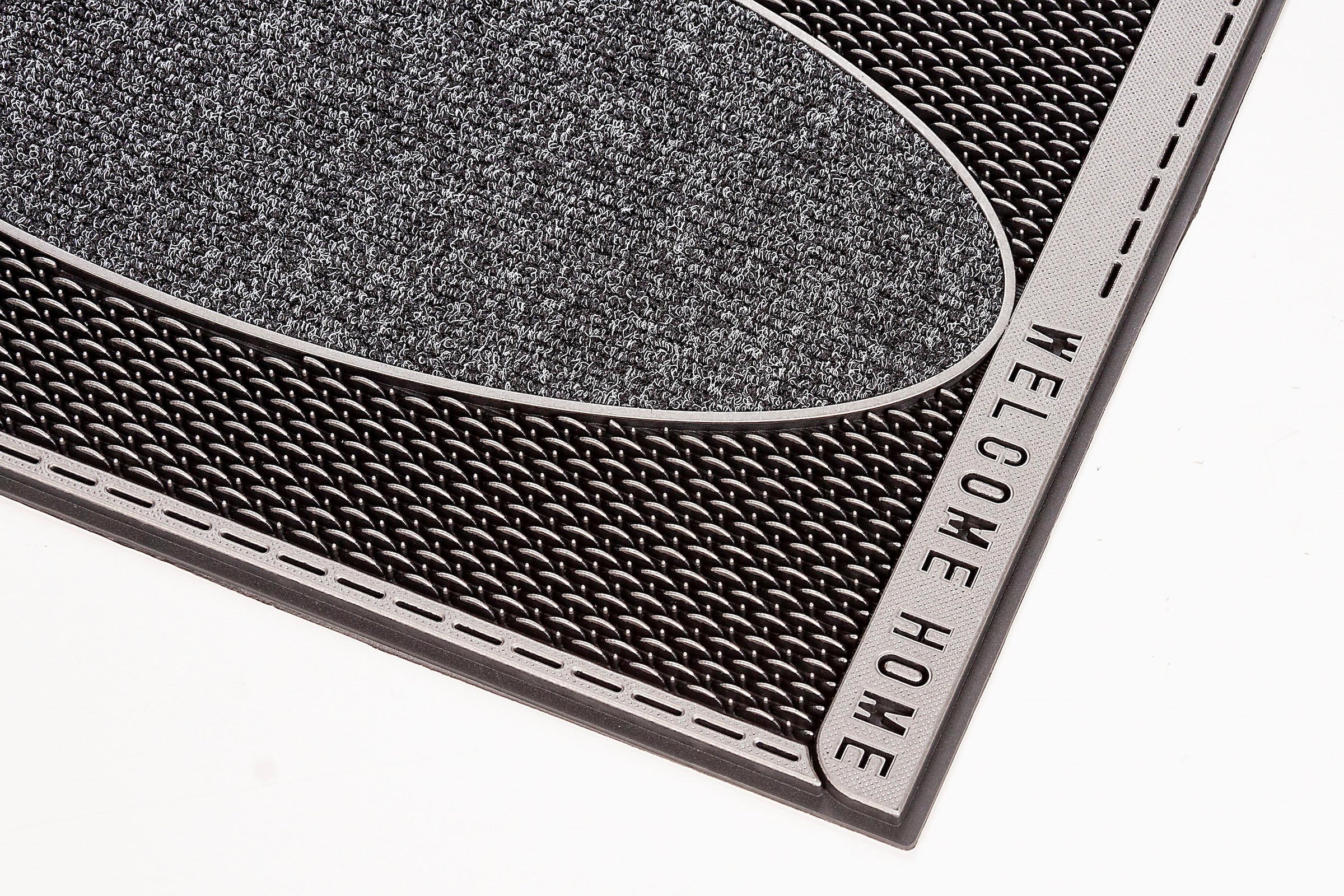 Home2Fashion Fußmatte »DC Clean Welliton, Welcome«, rechteckig, 8 mm Höhe, Schmutzfangmatte, mit Spruch, robust, In- und Outdoor geeignet