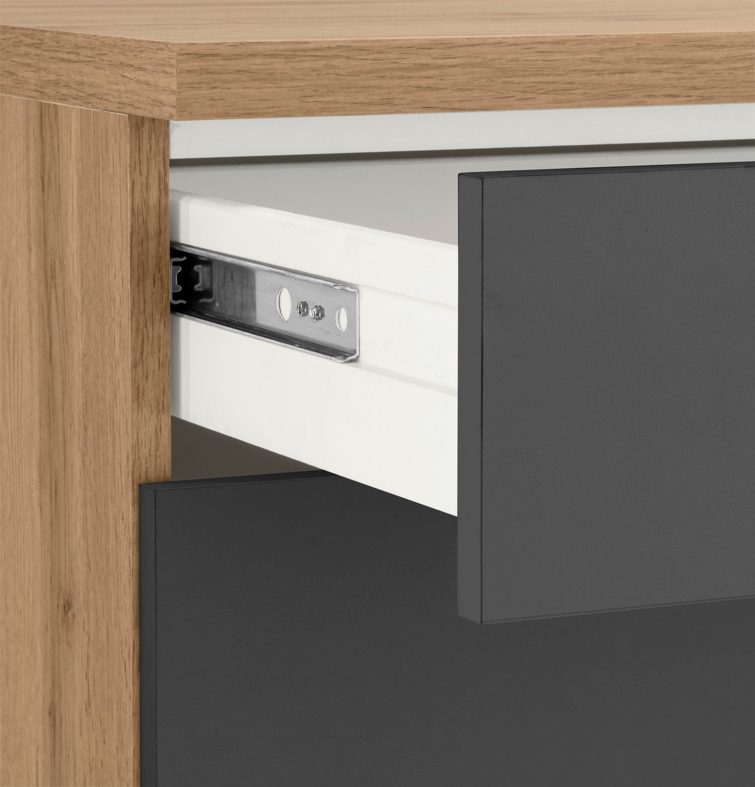 KOCHSTATION Unterschrank »KS-Colmar«, 150 cm breit, 2 Schubkästen, 2 Türen, 6 Fächer, für viel Stauraum