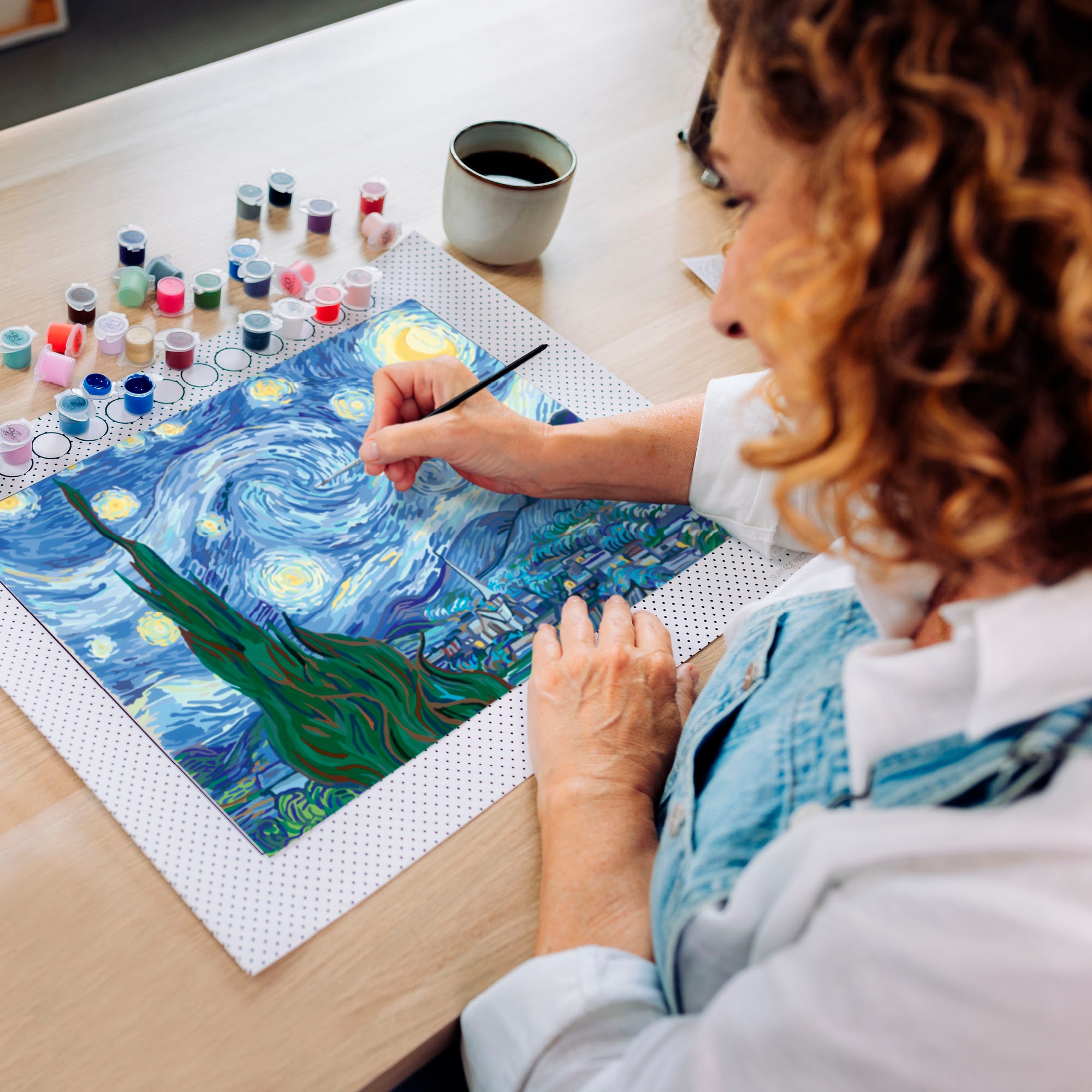 Ravensburger Malen nach Zahlen »CreArt, Leinwand ART Collection: Sternennacht (Van Gogh)« Made in Europe