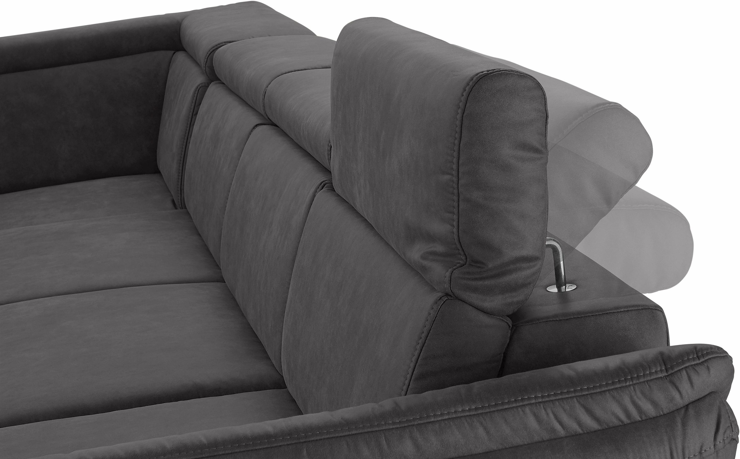 sit&more Wohnlandschaft »Avignon U-Form«, wahlweise mit Bettfunktion und Stauraum, inklusive Kopfteilverstellung