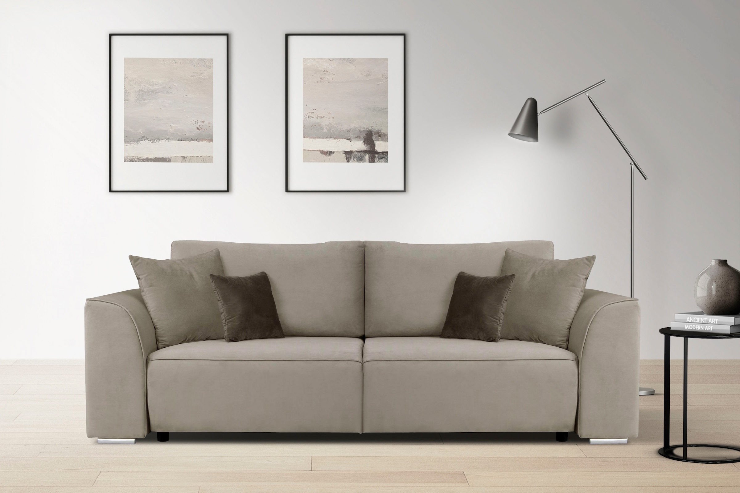 OTTO home 3-Sitzer »BEATRICE, B: 250 cm - wahlweise mit Bettfunktion« u. Be günstig online kaufen