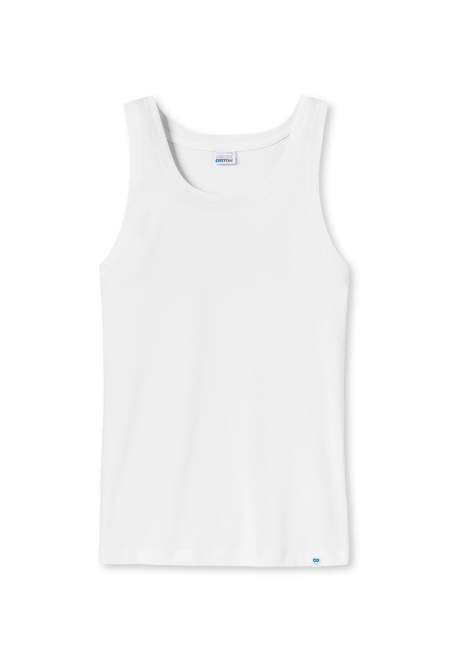 Schiesser Unterhemd »Long Life Rib« mit Rundhalsausschnitt, Cotton-Mix