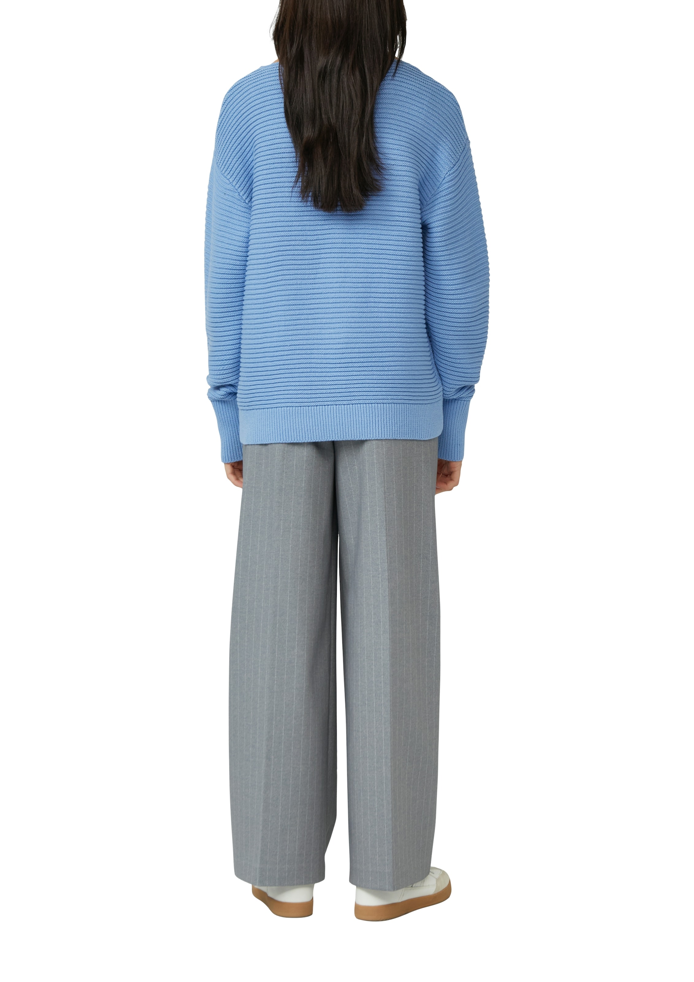 s.Oliver Strickpullover mit Strick-Muster und Rundhals