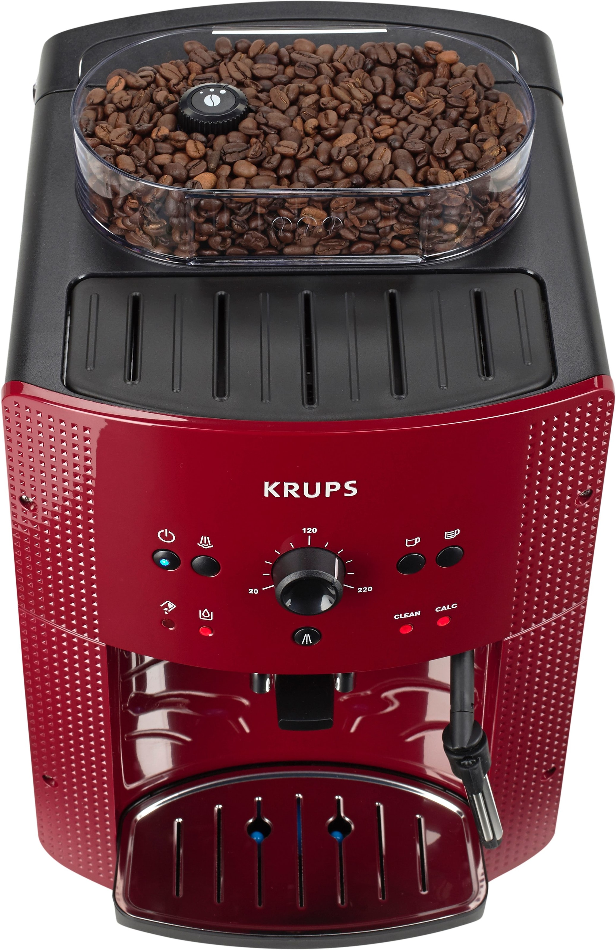 Krups Kaffeevollautomat »EA8107 Arabica« 2-Tassen-Funktion, manueller Dampfdüse, 2 voreingestelle Kaffeestärken
