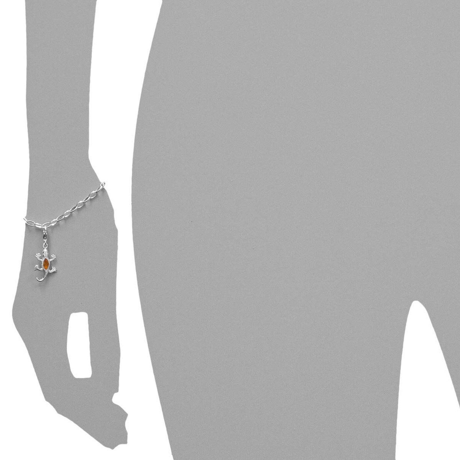 OSTSEE-SCHMUCK Kettenanhänger »Ostsee-Schmuck Charm-Einhänger Salamander«, (1 tlg.)