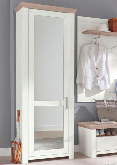 set one by Musterring Garderobenschrank »york«, mit Spiegel Typ 01/Typ 12, im Landhausstil