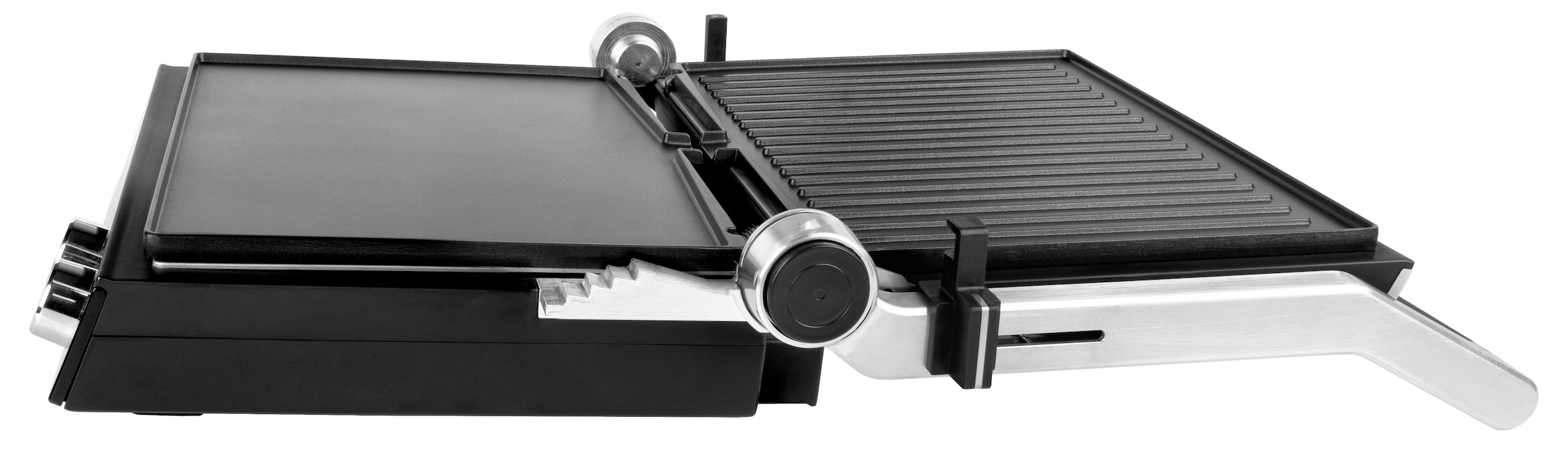 Gastroback Kontaktgrill »Gourmet Multigrill BBQ Pro Smart« Intuitive Bedienung: LCD-Display & Drehregler für volle Kontrolle