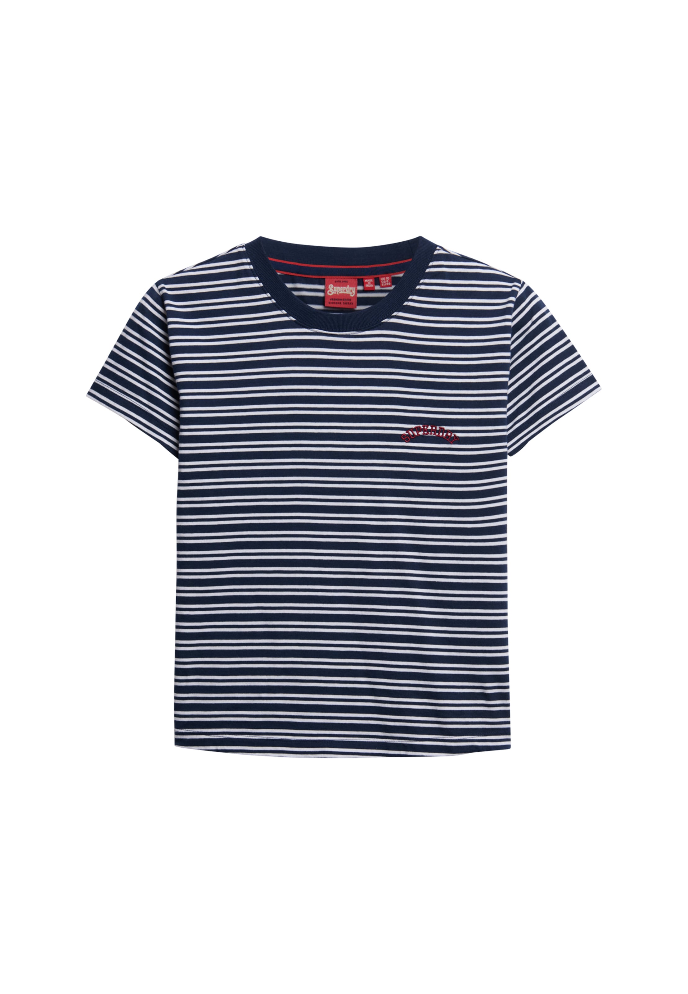 Superdry T-Shirt »ESSENTIAL LOGO STR FITTED TEE«, angenehmes Tragegefühl durch besonders weiche Haptik