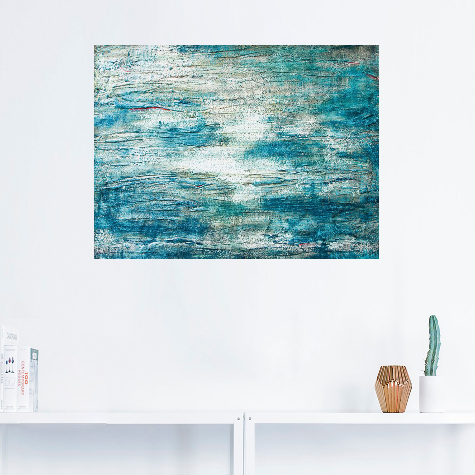 Artland Wandbild »abstrakte Malerei Aquarell«, Gegenstandslos, (1 St.), als Leinwandbild, Poster, Wandaufkleber in verschied. Größen