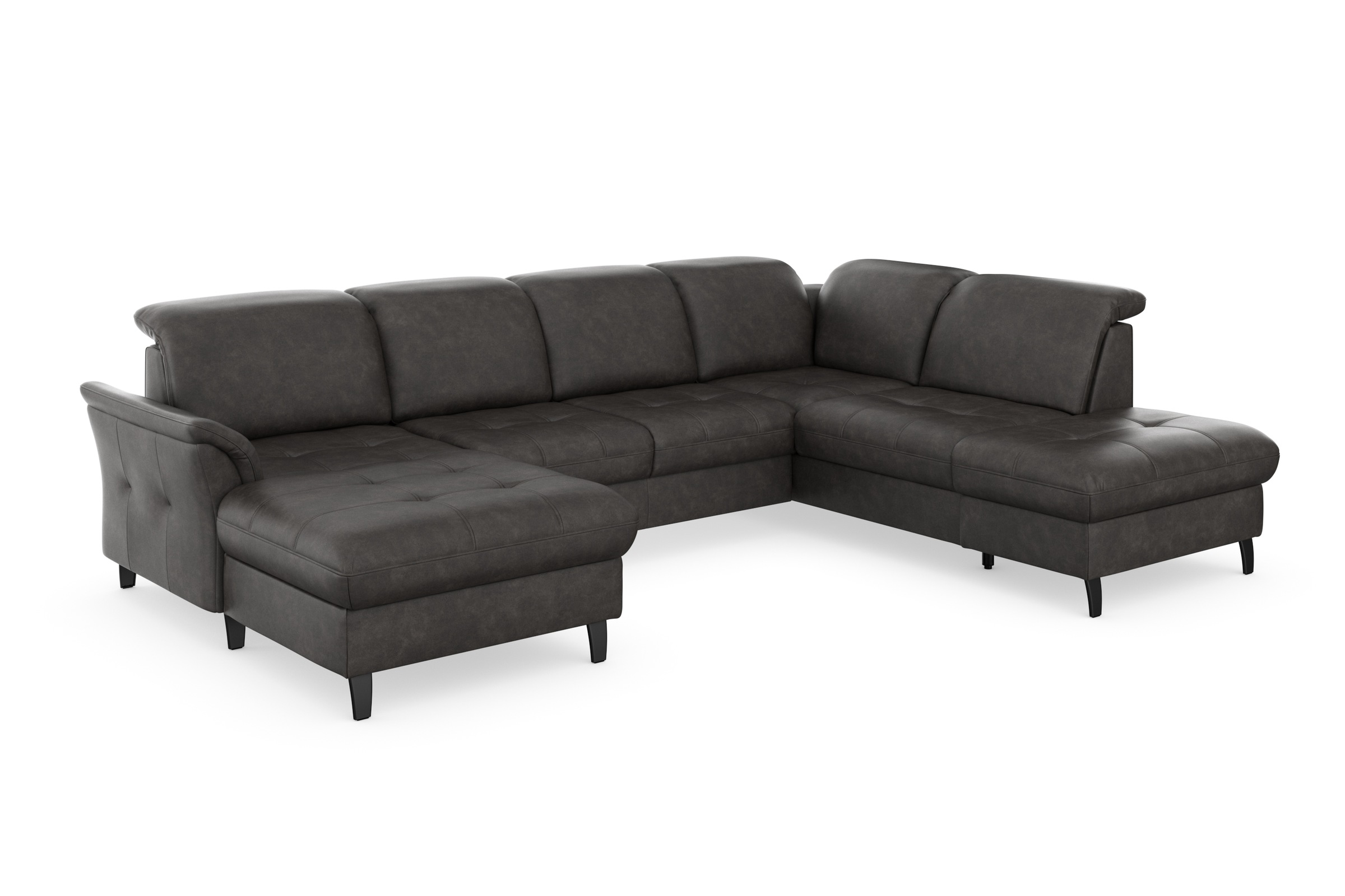 sit&more Wohnlandschaft »Maggiore U-Form«, wahlweise mit Kopfteilverstellung, Bettfunktion und Stauraum