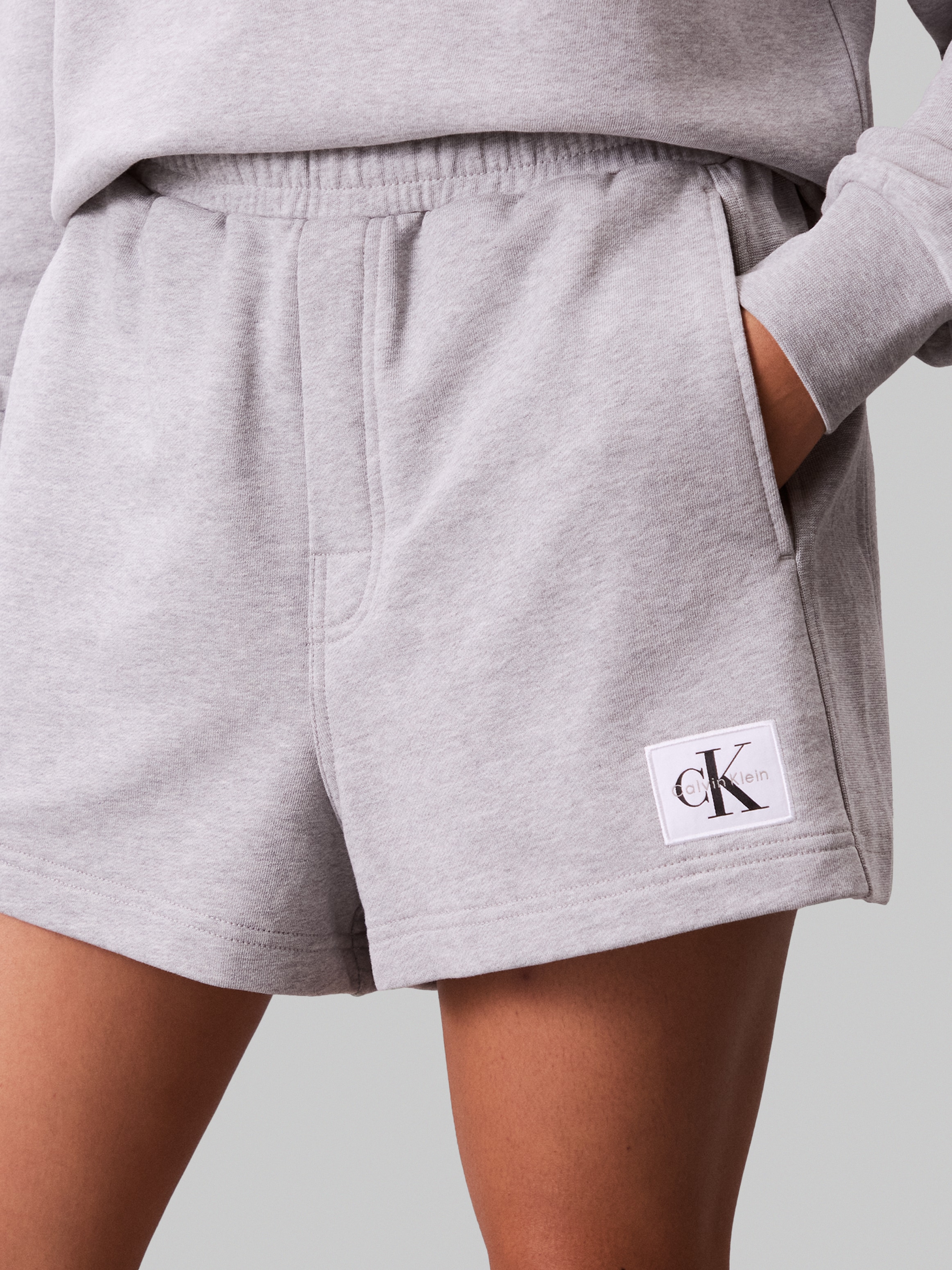 Calvin Klein Jeans Sweatshorts »A - FRNCH TRRY BDG L«, Mit elastischem Bund