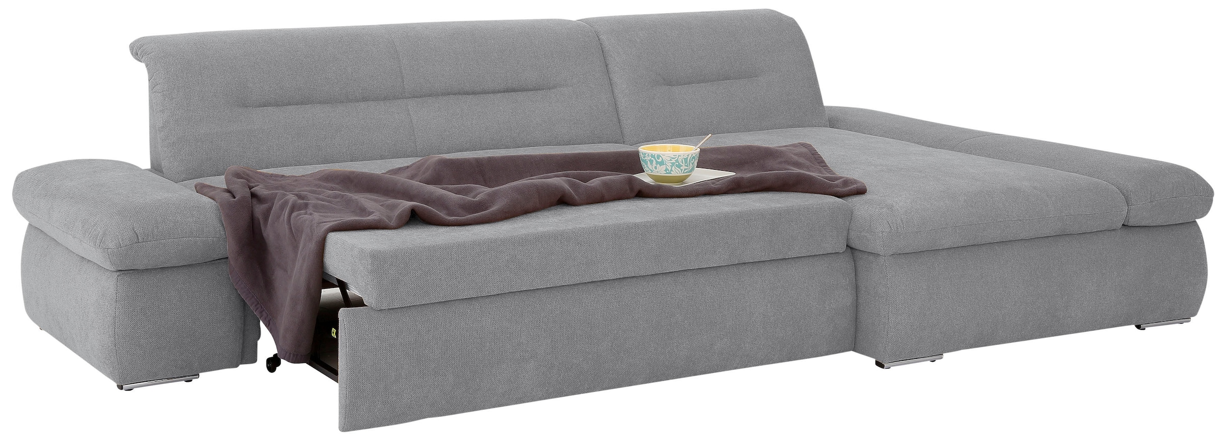 INOSIGN Ecksofa »Avesa L-Form«, Wahlweise mit Armteilvertsellung und Bettfunktion, B/T/H: 300/172/80cm