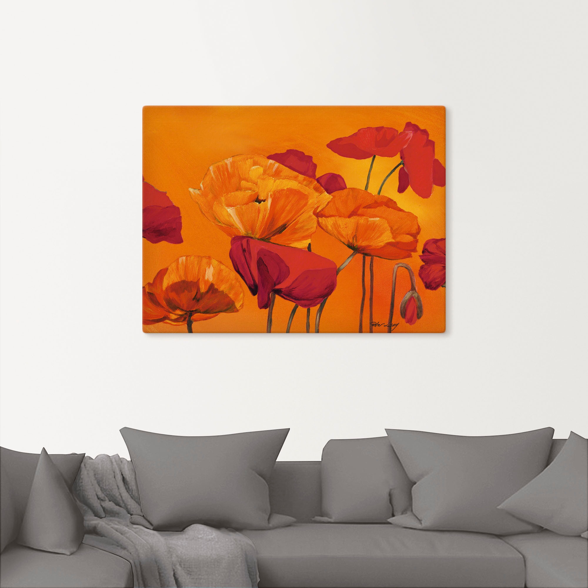 Artland Wandbild »Mohnblume« Blumen 1 Stk. tlg. als Leinwandbild, Poster in günstig online kaufen